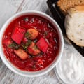 Sausage and Beetroot Stew