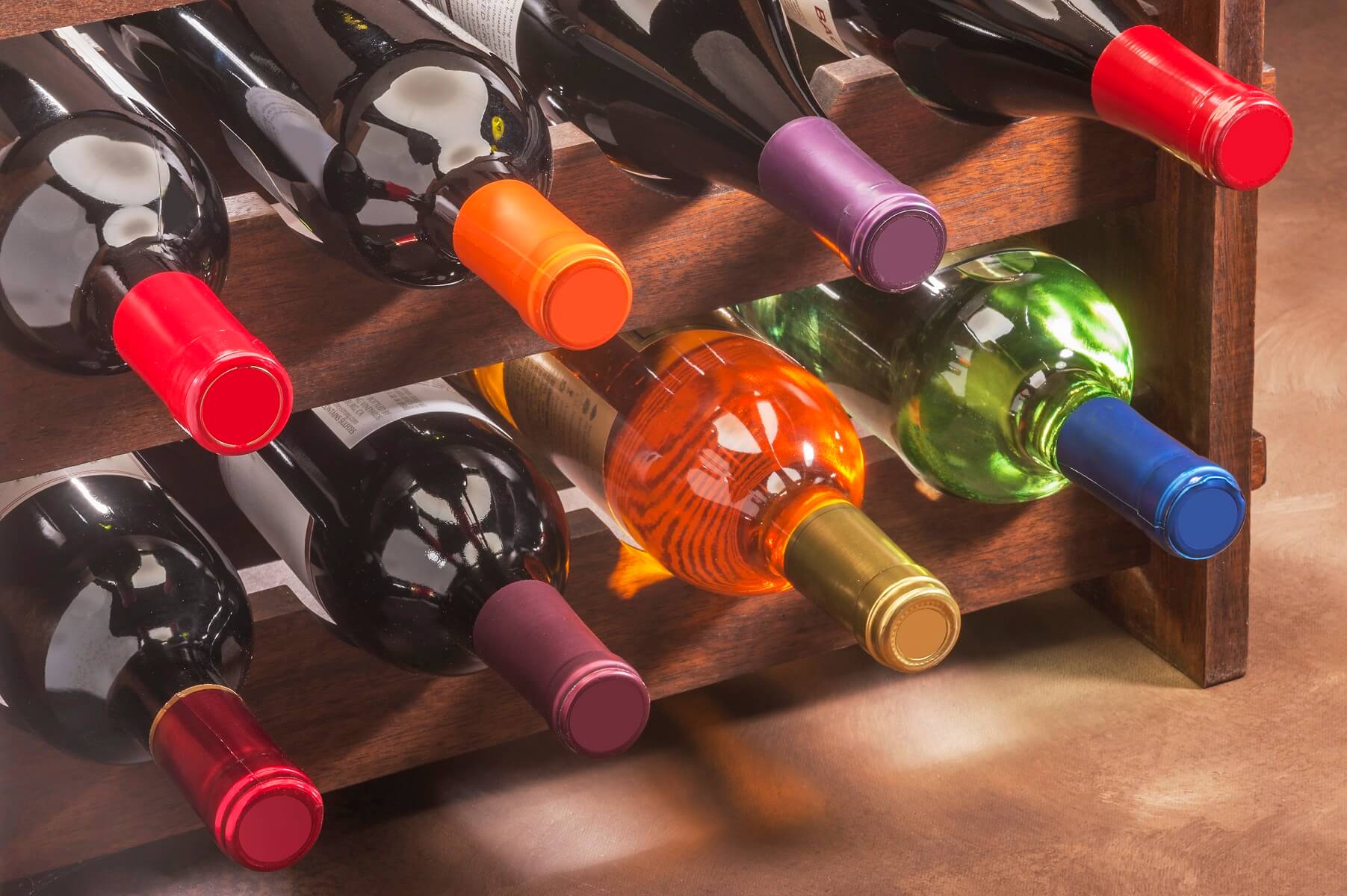 What’s With All The Different Coloured Wine Bottles?