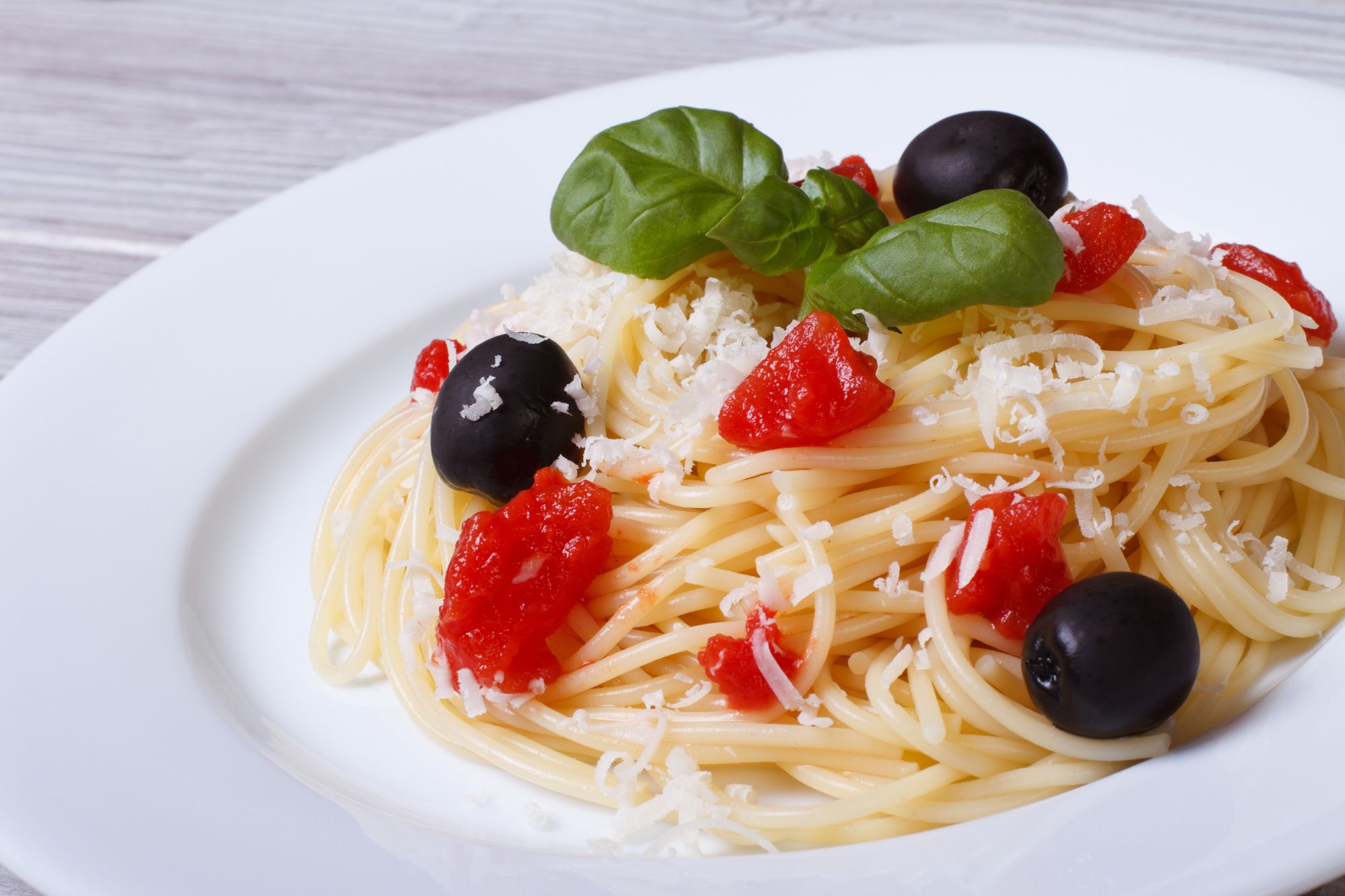 Spaghetti with Olive Ragu