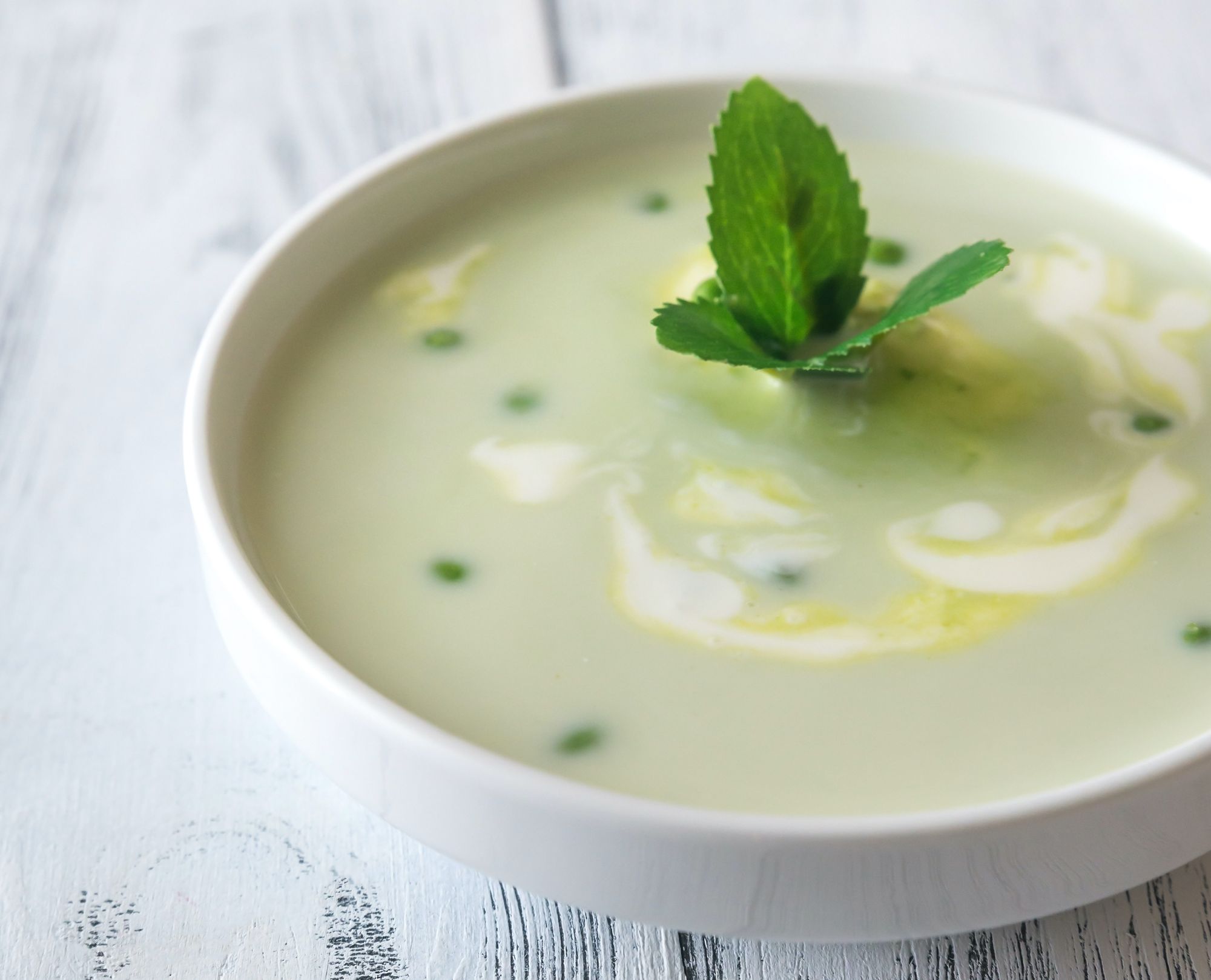 Broad Bean, Yoghurt, and Mint Soup