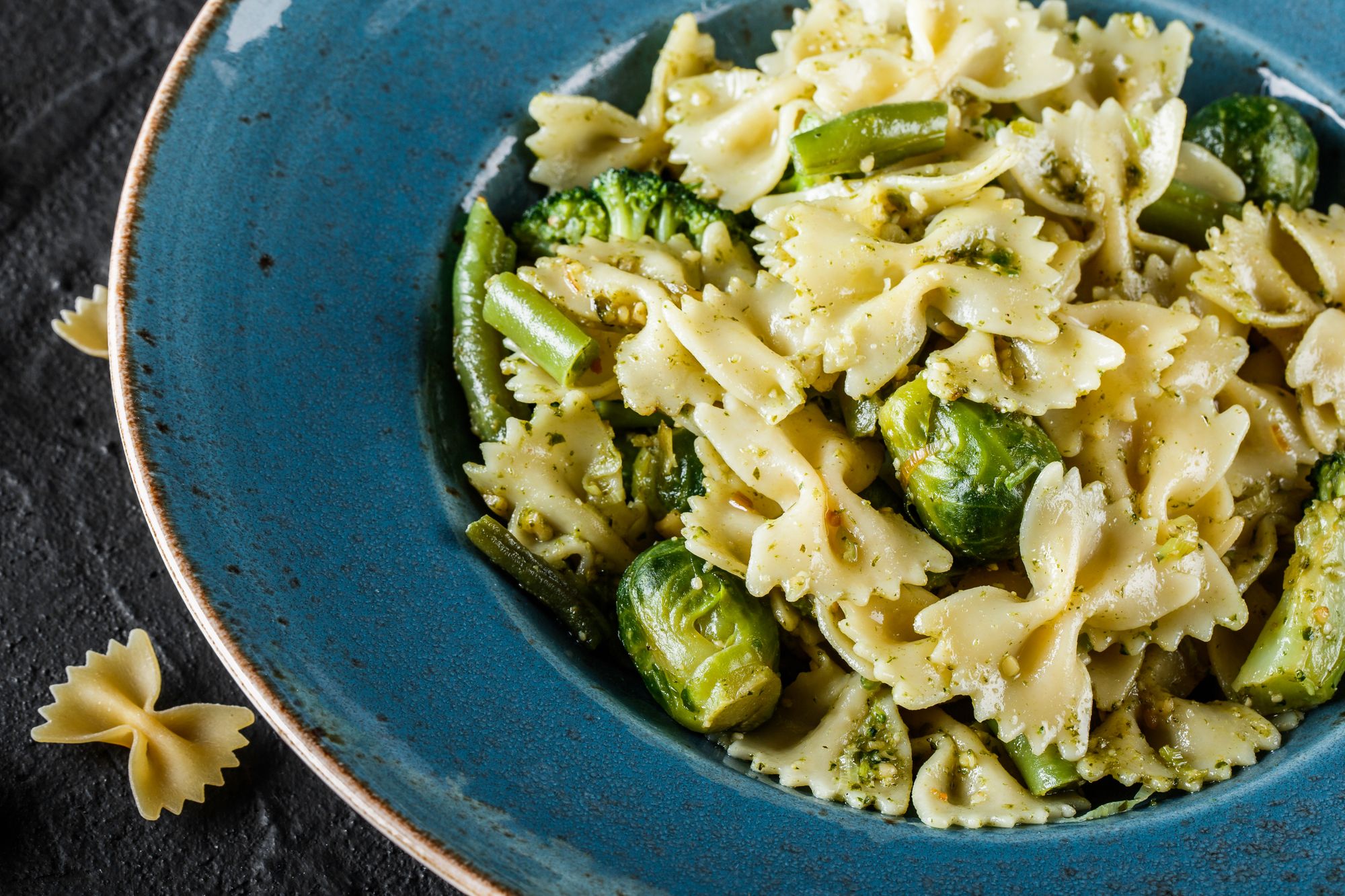Brussel Sprouts and Blue Cheese Pasta