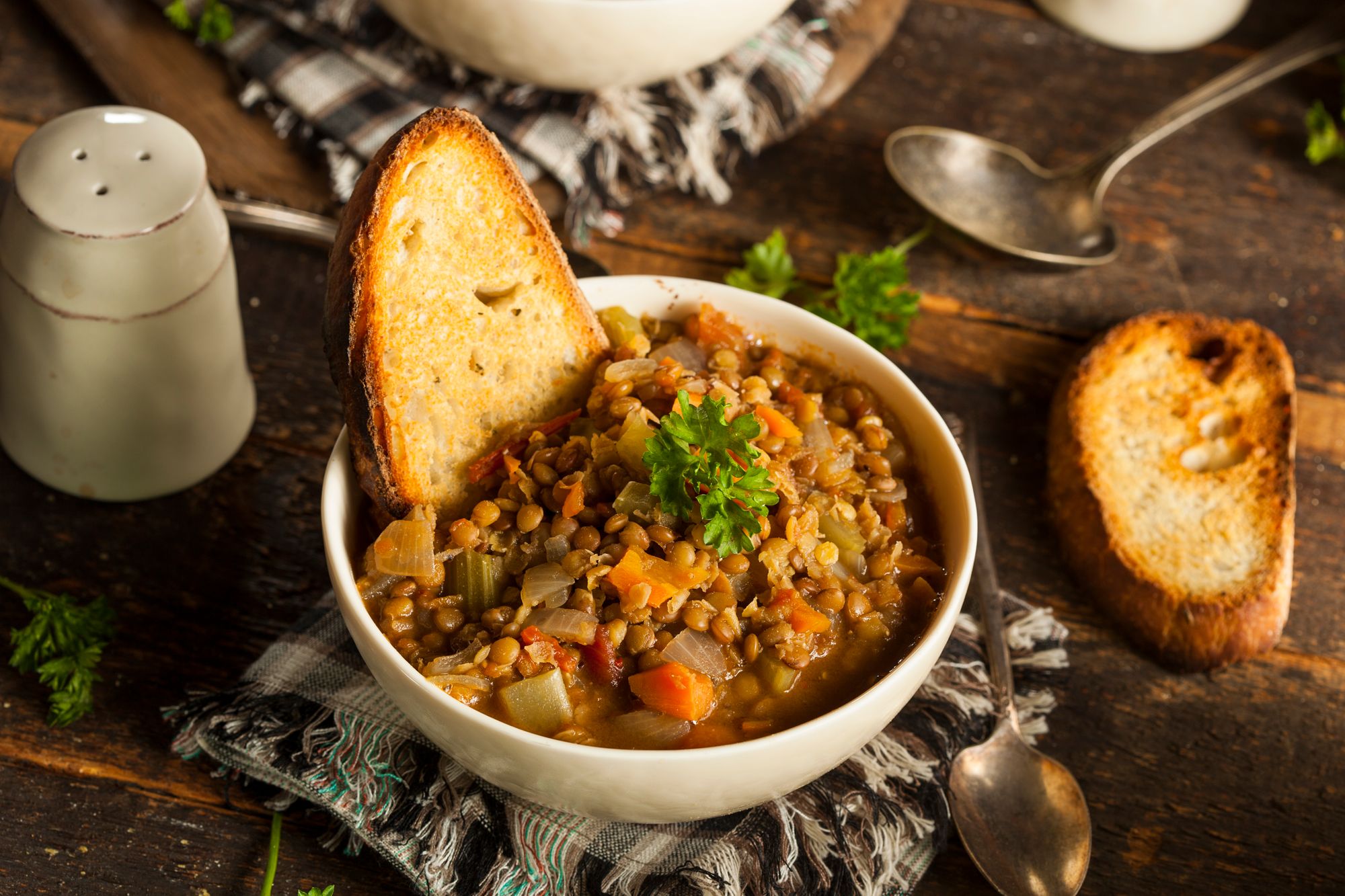 Lentil and Almond Stew