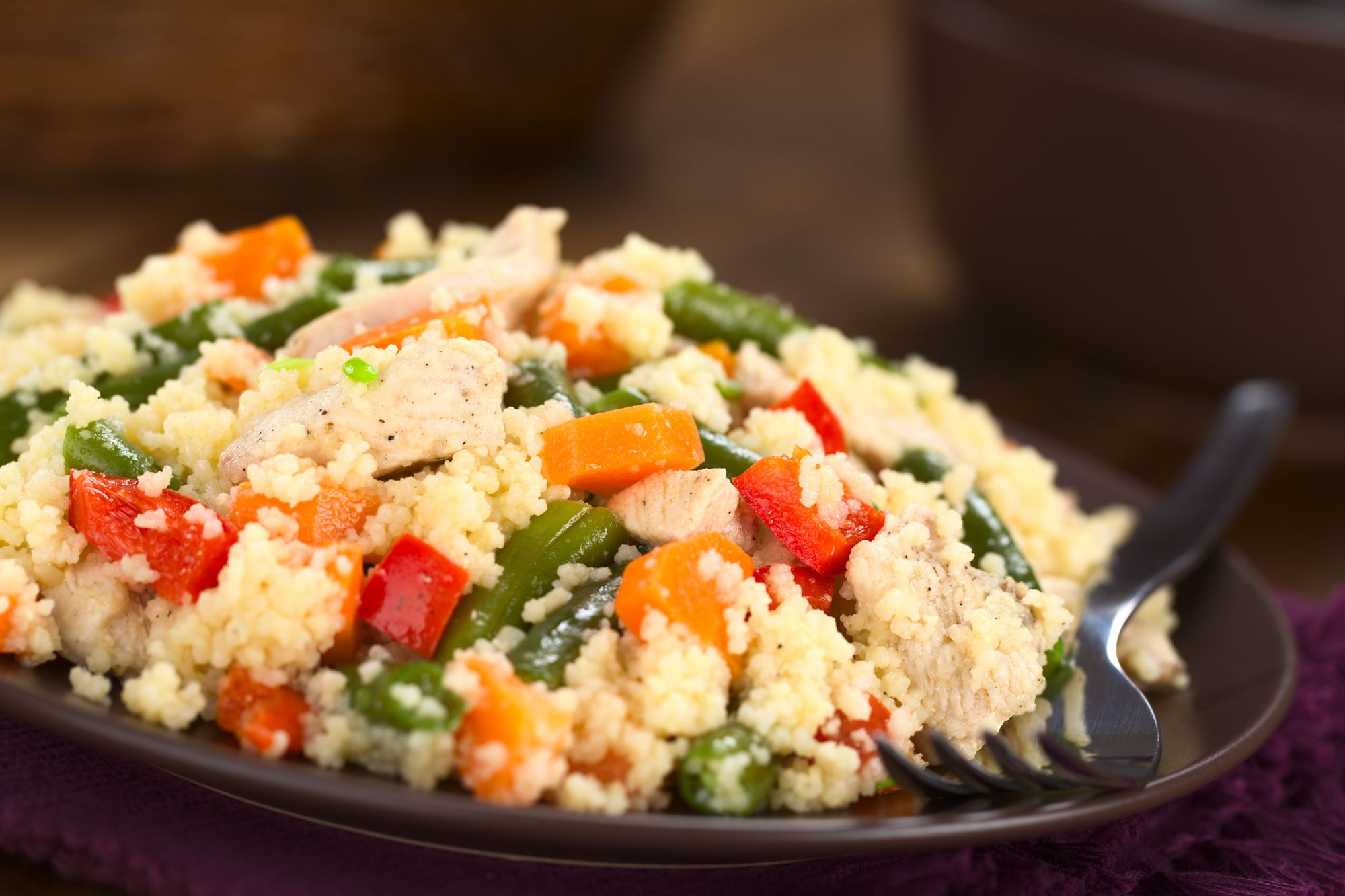 Herby Couscous with Green Beans