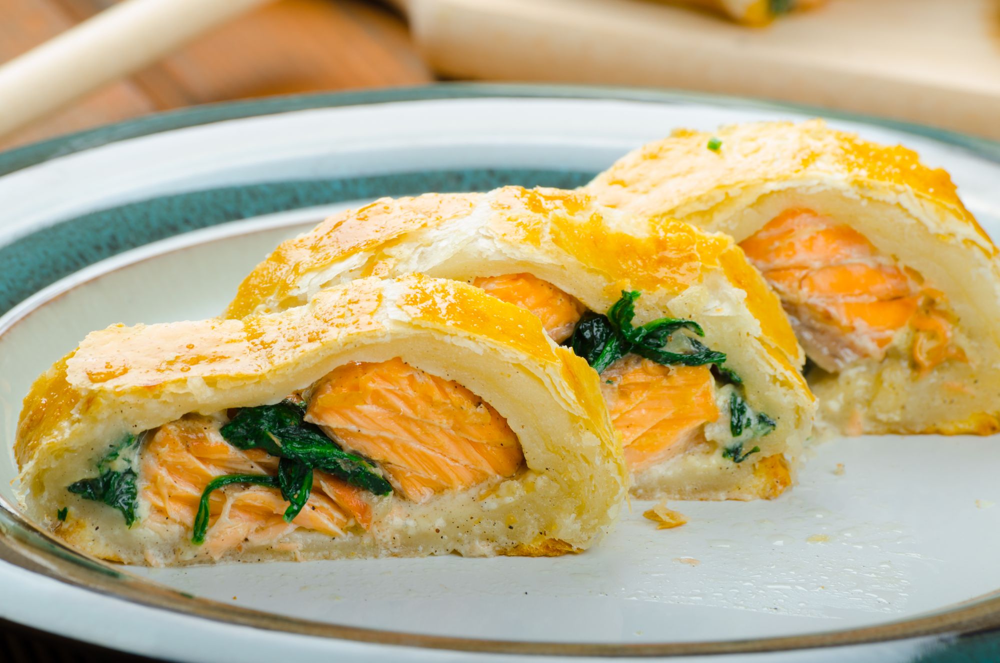 Dill and Ginger Salmon En Croute