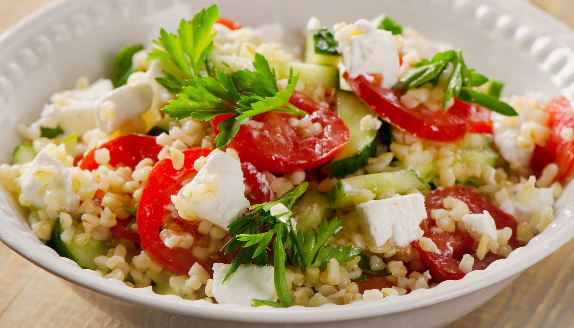 Bulgur Wheat and Goats’ Cheese Salad