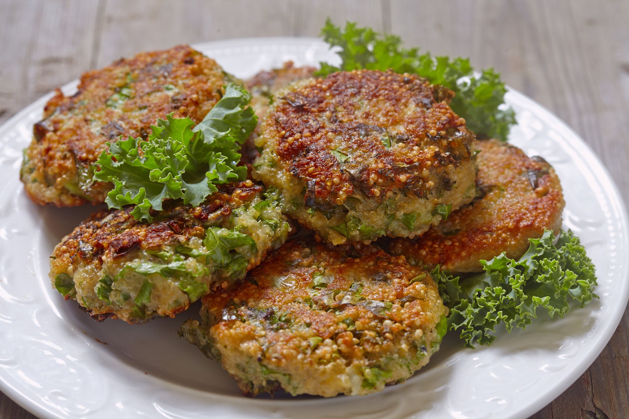 Kale and Feta Fritters