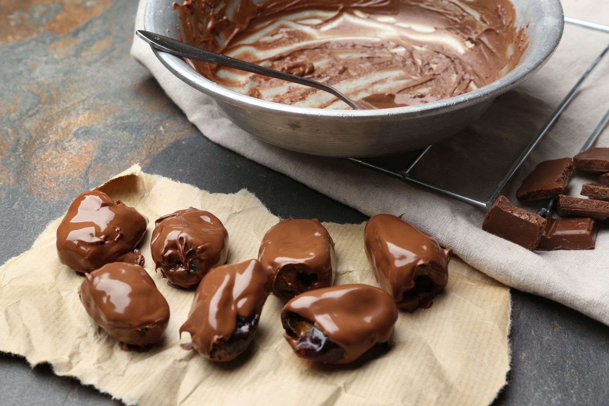 Chocolate Tahini Dates