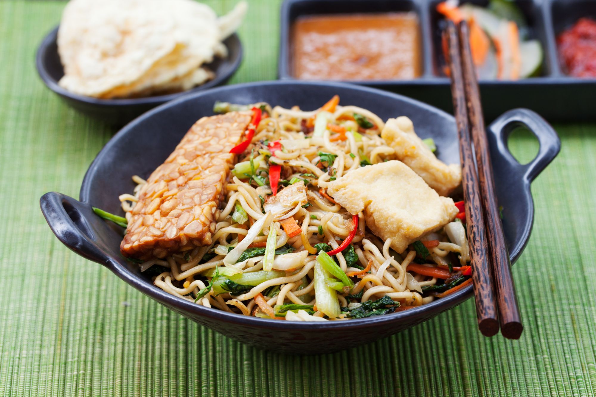 Mee Goreng Tofu with Noodles