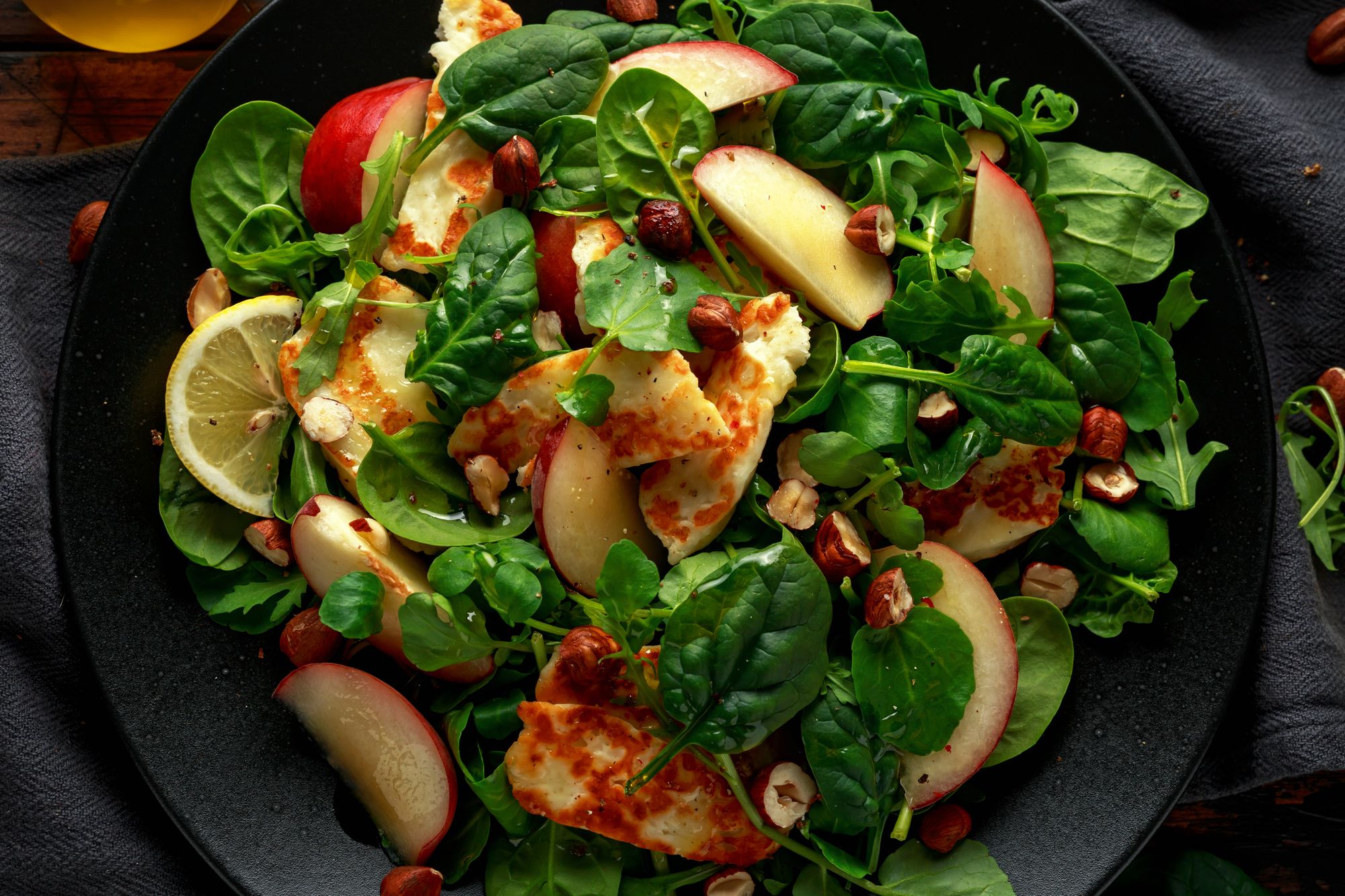Perfect Spinach and Halloumi Salad