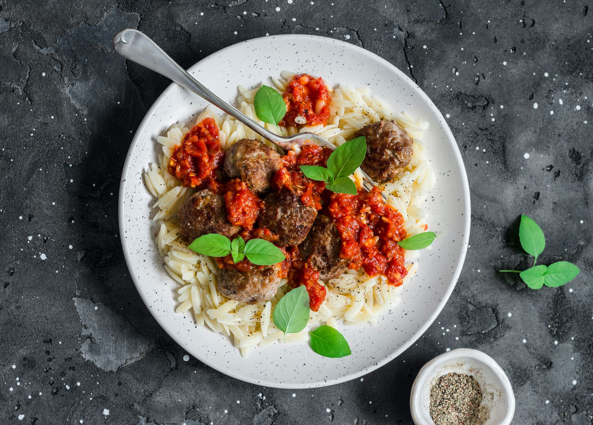 Meatballs with Orzo
