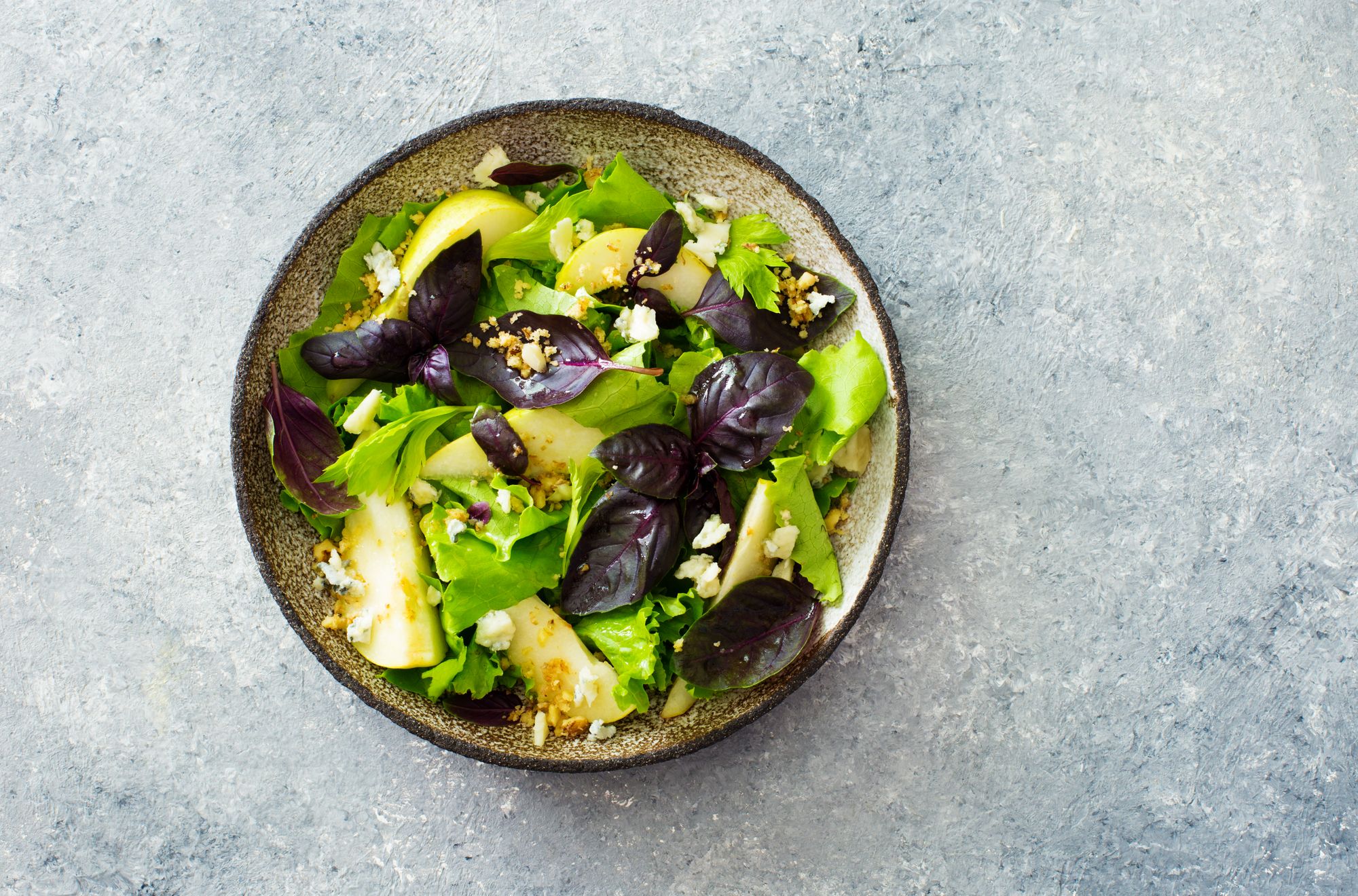 Grilled Pear, Goats’ Cheese, and Hazelnut Salad