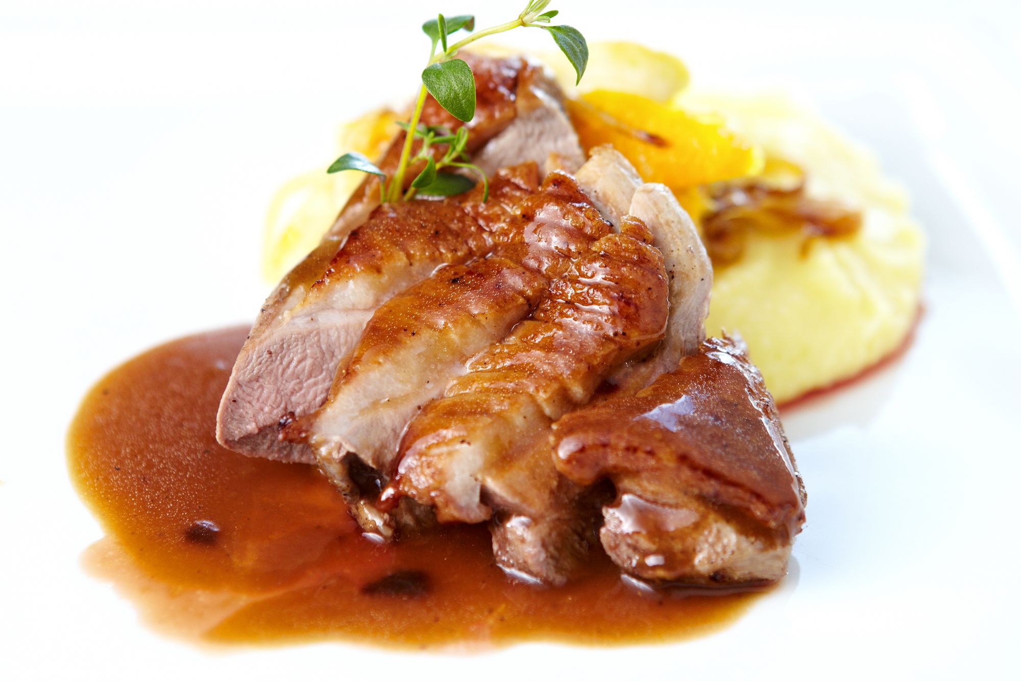 Duck with Ginger Mash
