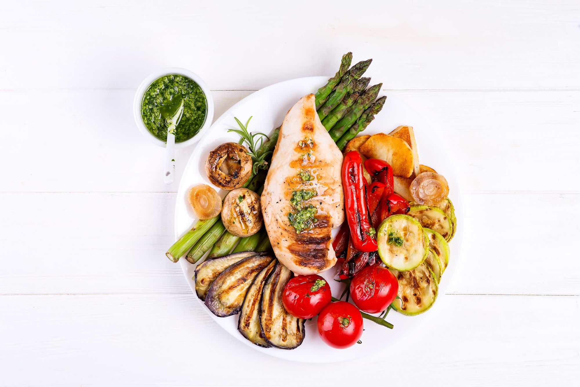 Grilled Chicken with Pesto