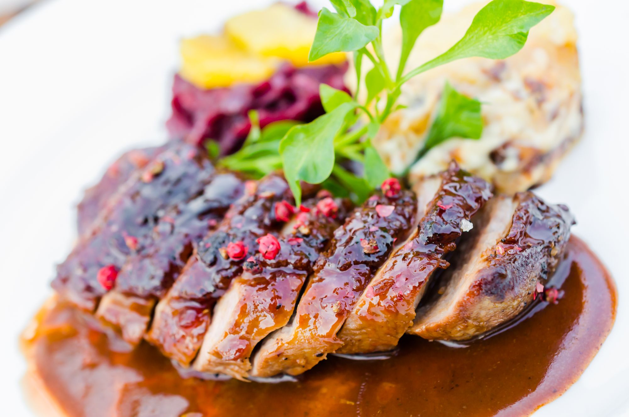 Hungarian Duck Breast with Simple Cherry Sauce