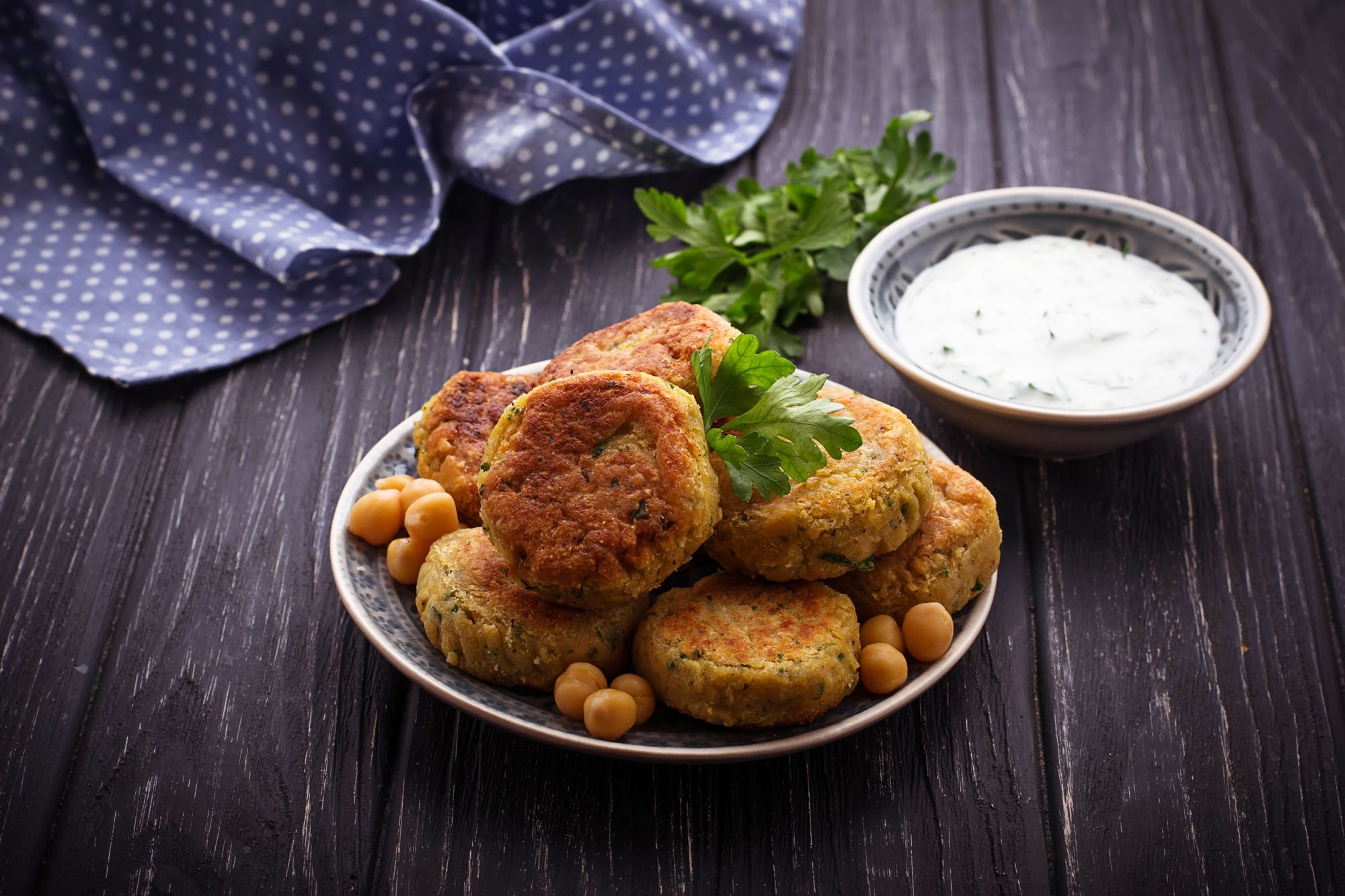 Lamb and Chickpea Fritters