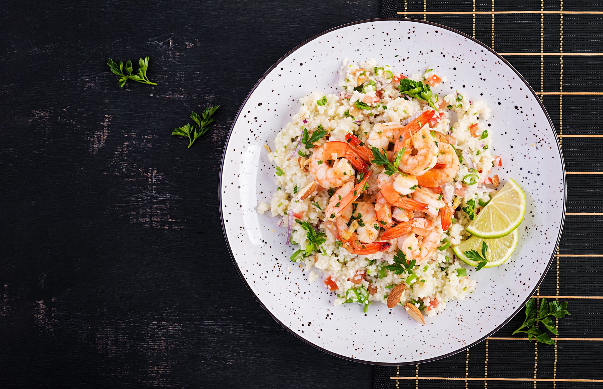 Couscous and Prawn Tabbouleh