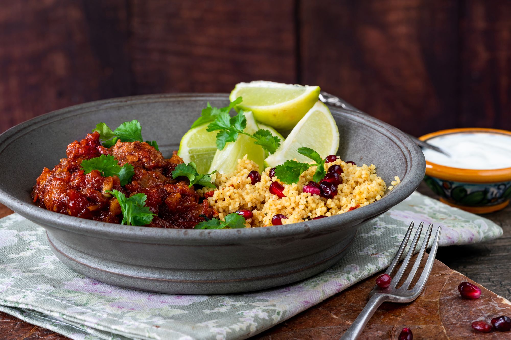 Pomegranate Chicken and Couscous