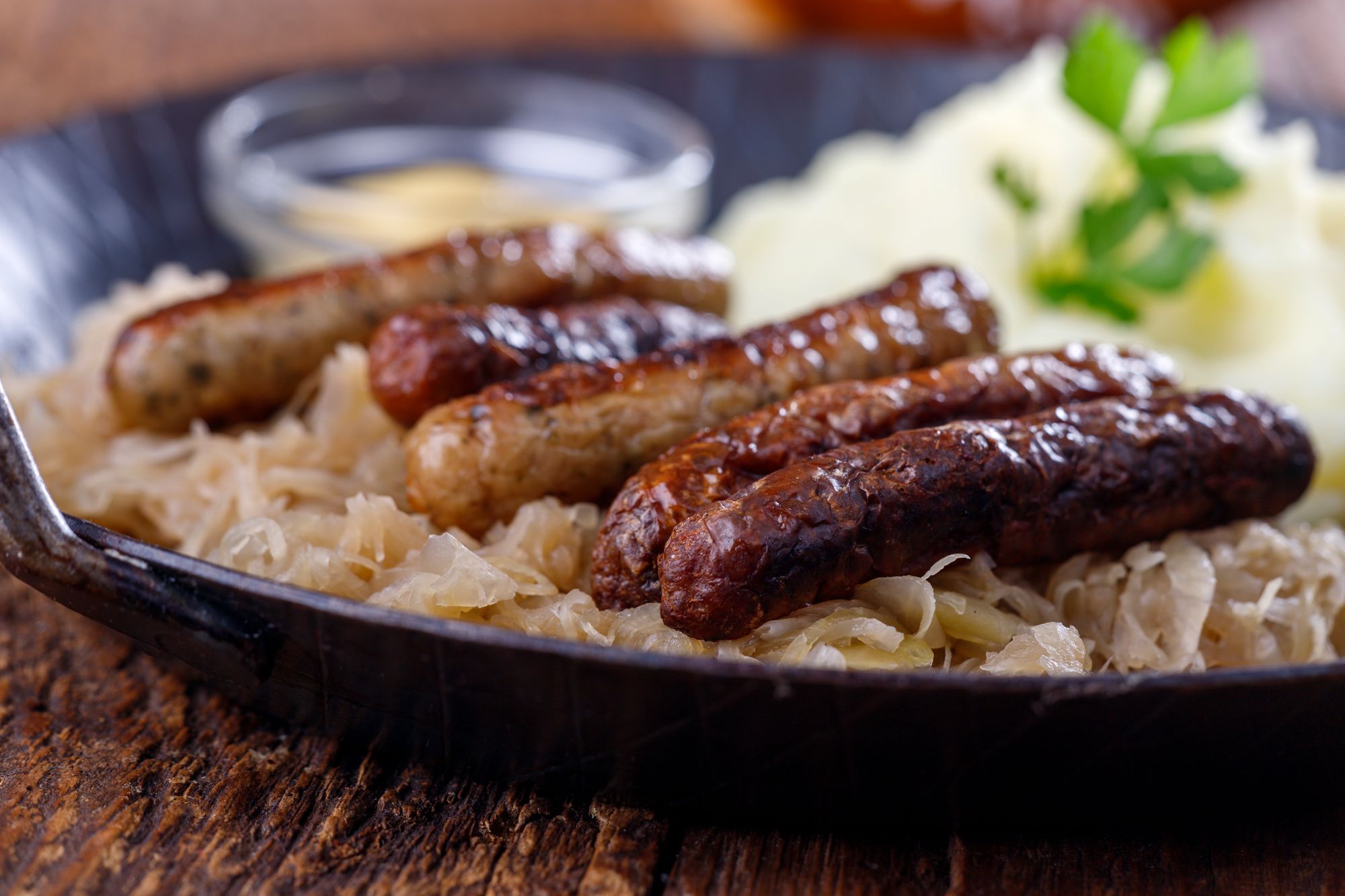 Bratwurst, Cabbage, and Caraway