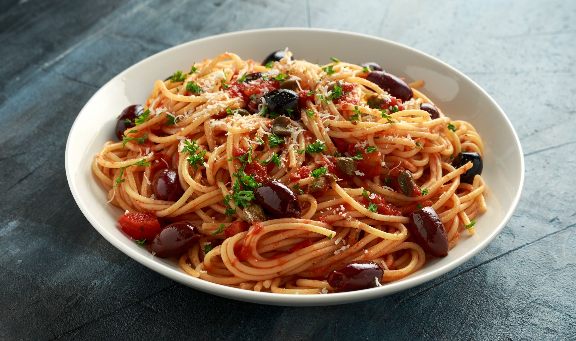 Spaghetti with Red Wine and Anchovy Sauce