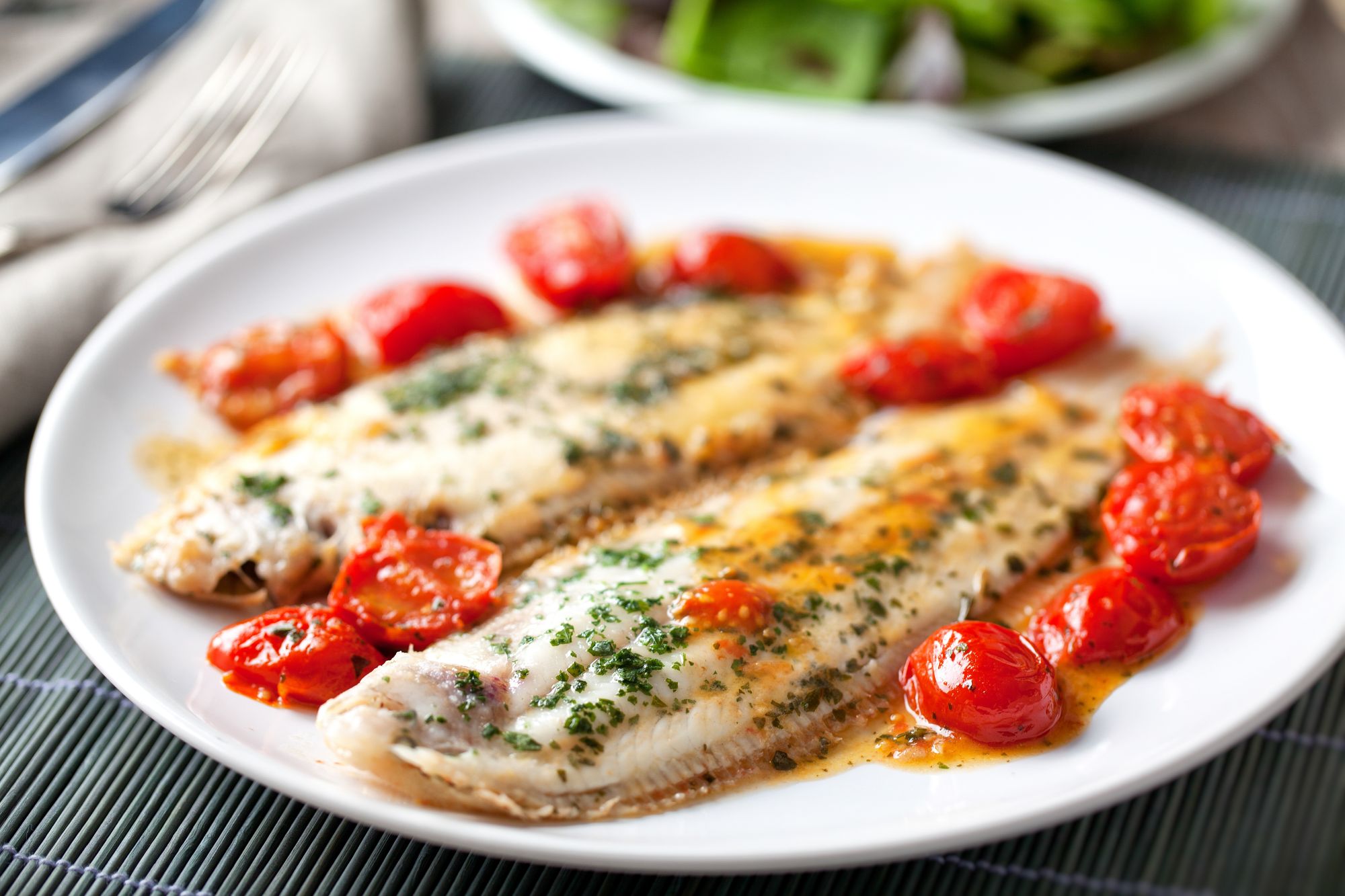 Smoked Haddock with Chives and Tomatoes