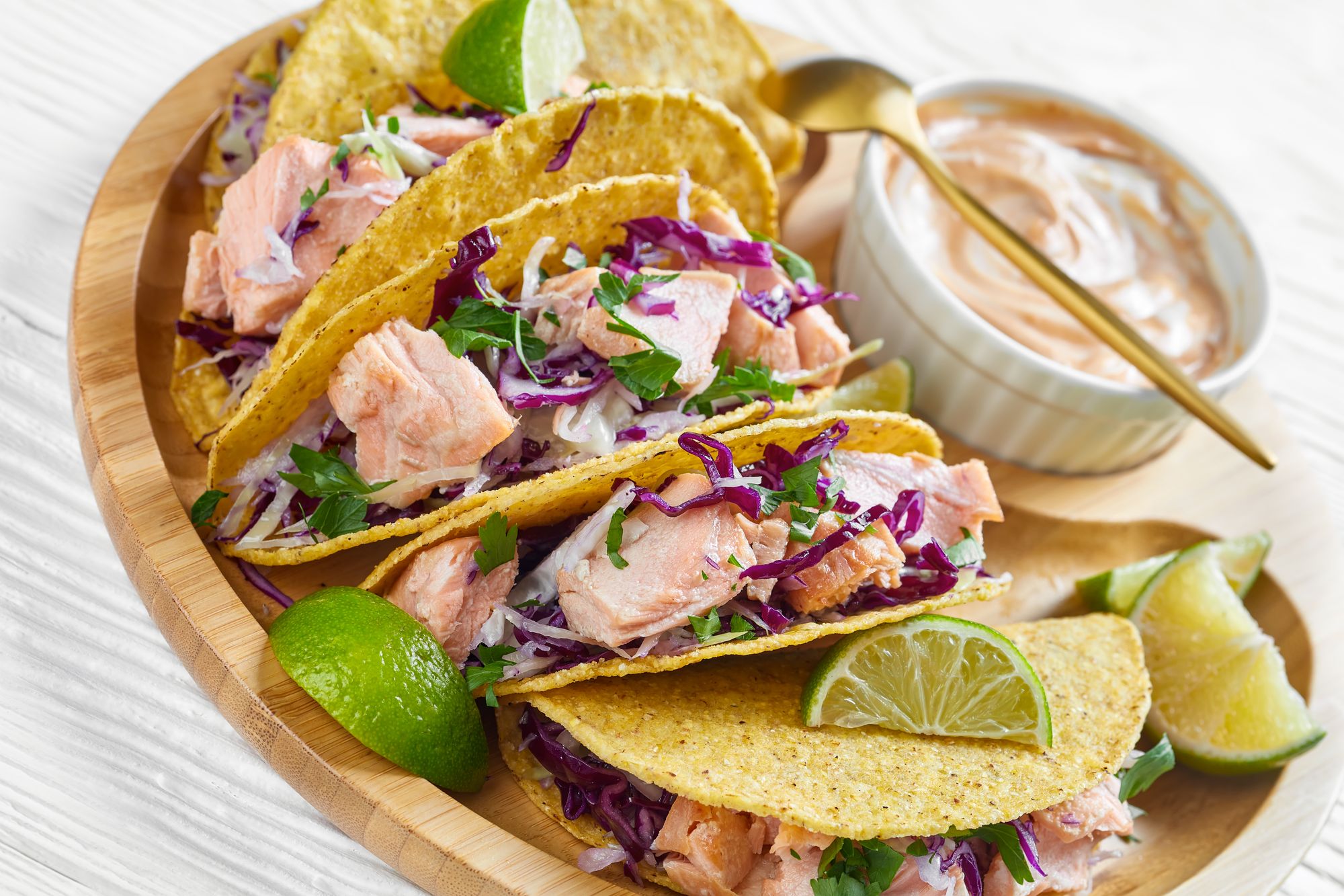 Salmon and Lime Tacos