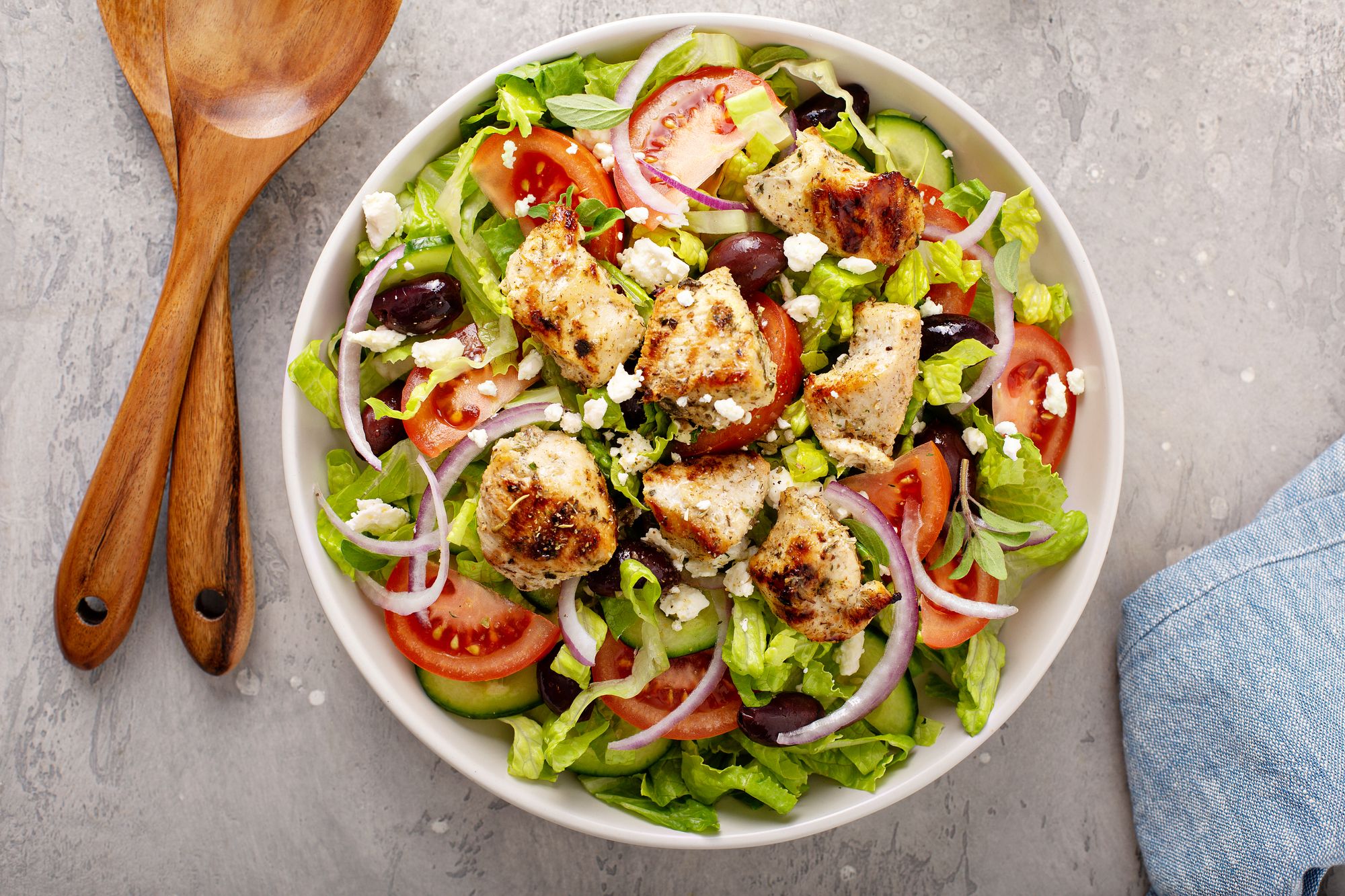 Greek Salad with Lamb