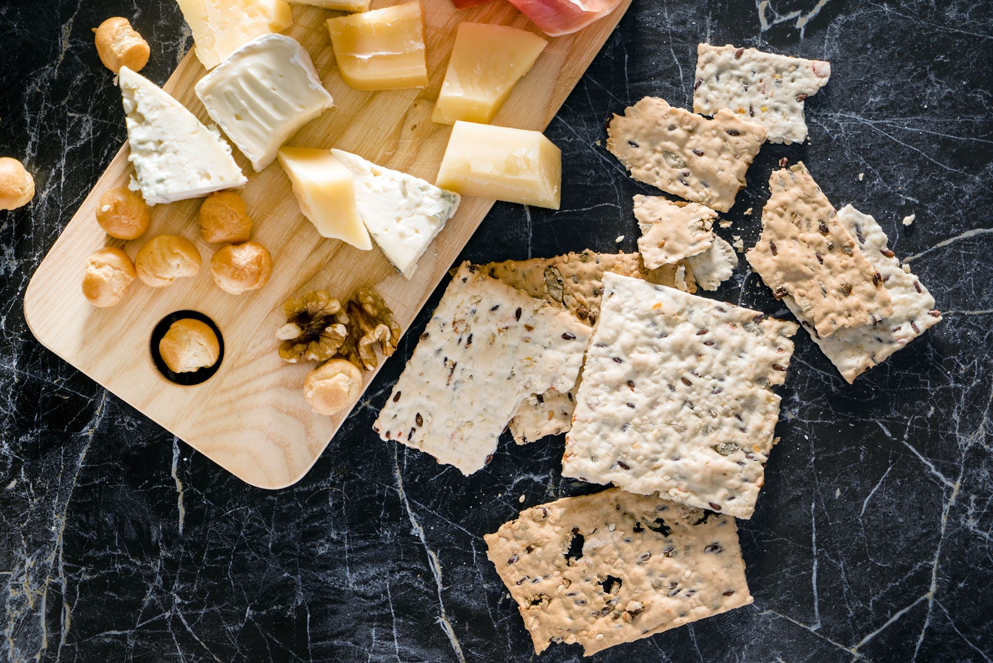 Manchego and Chorizo Biscuits for Cheese