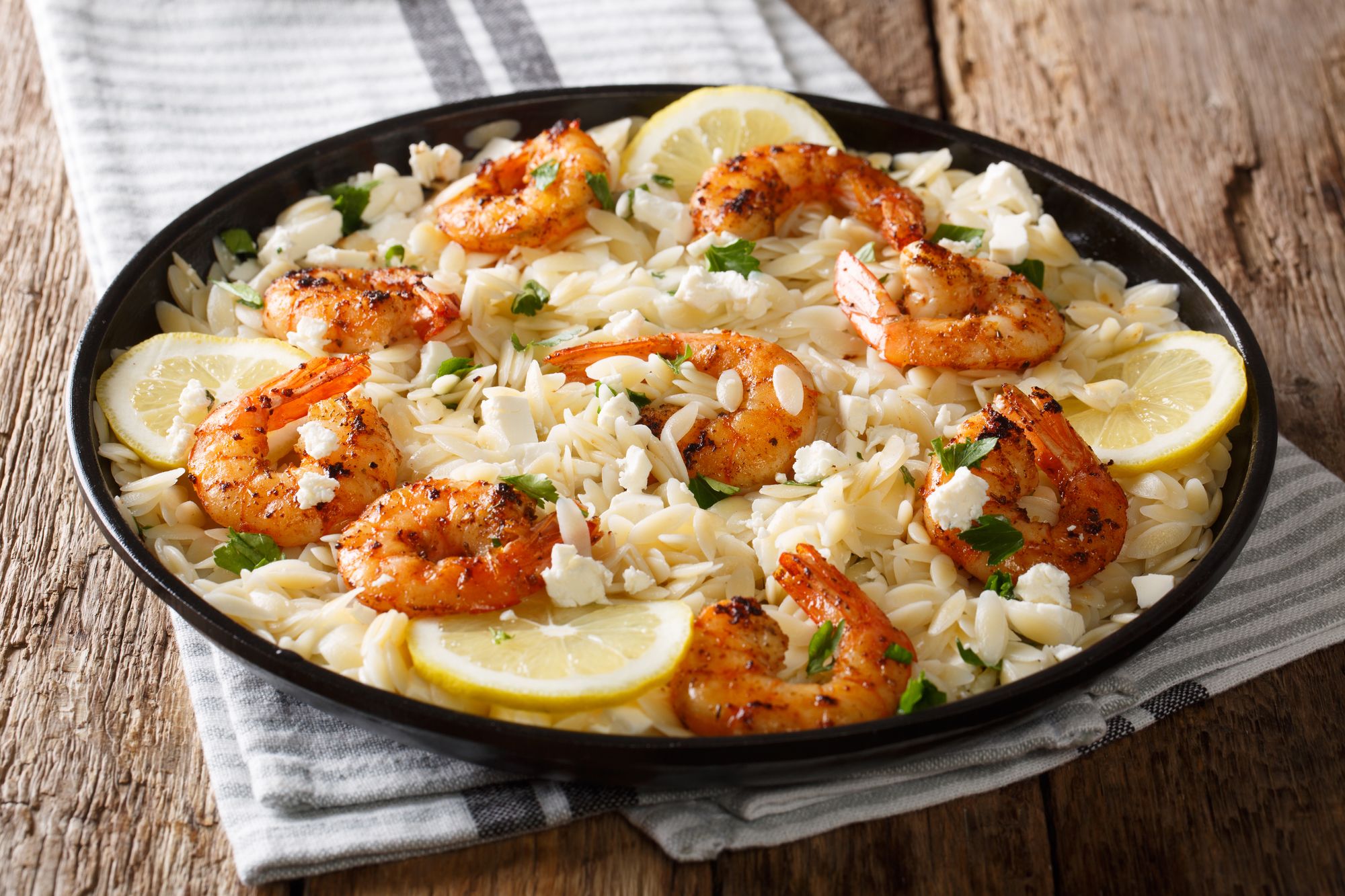 Orzo with Seafood, Spanish Style