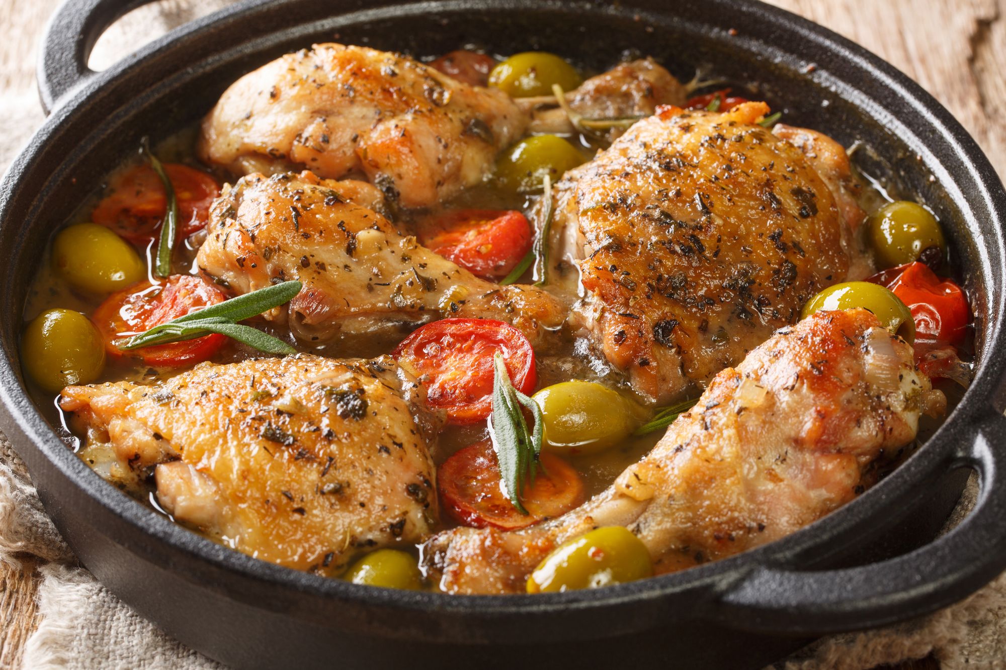 Greek Chicken with Tomatoes and Green Olives