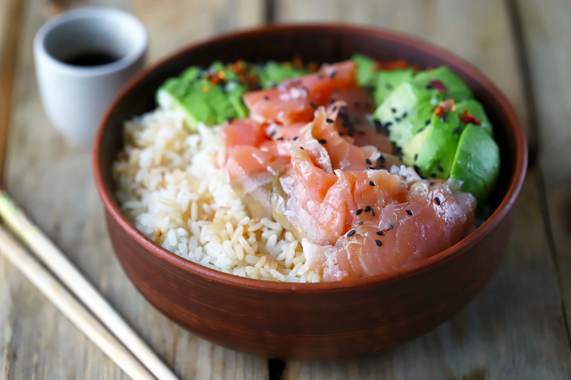 Salmon and Avo Sushi Bowl