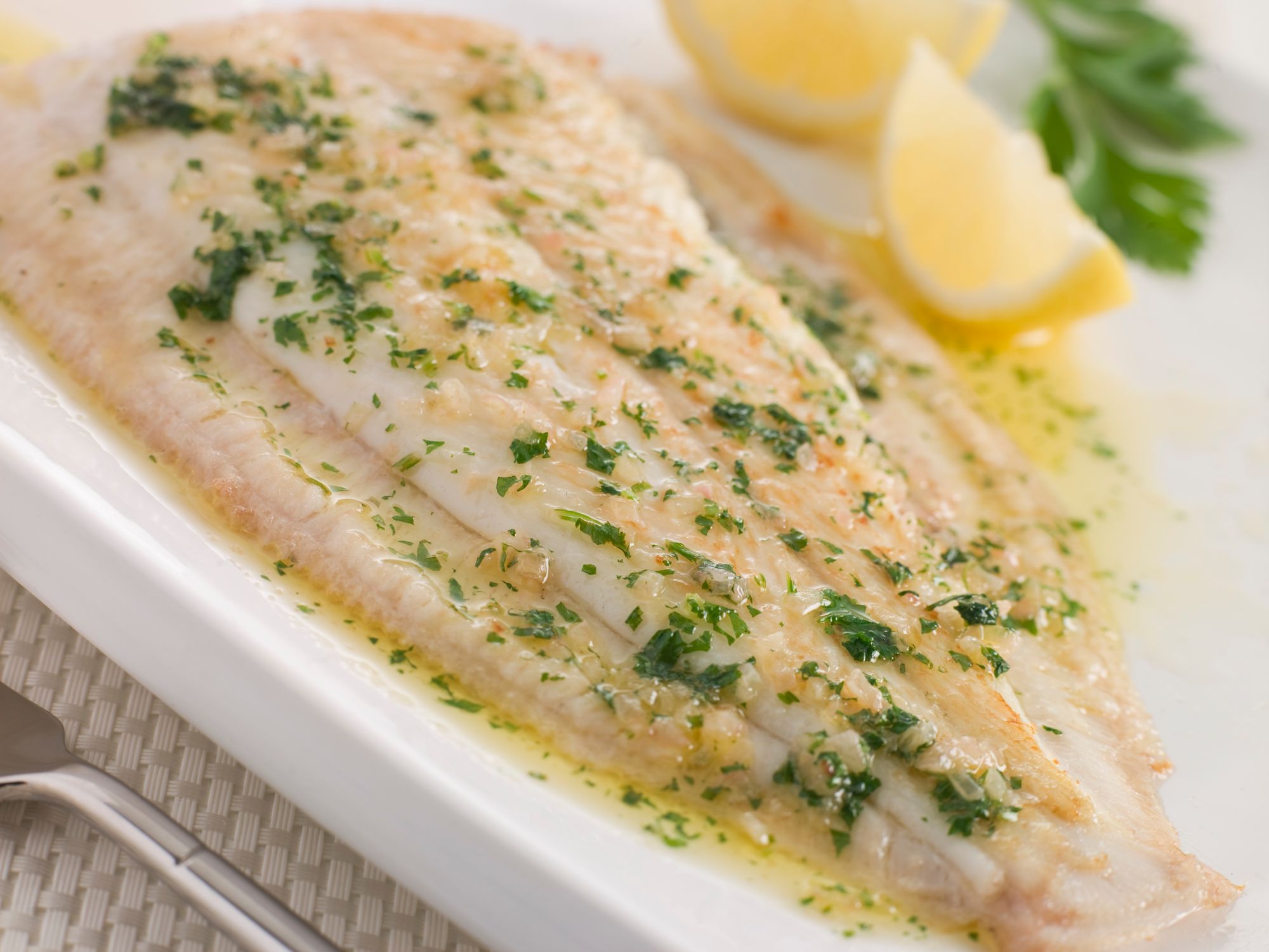 Sole with Garlic Butter