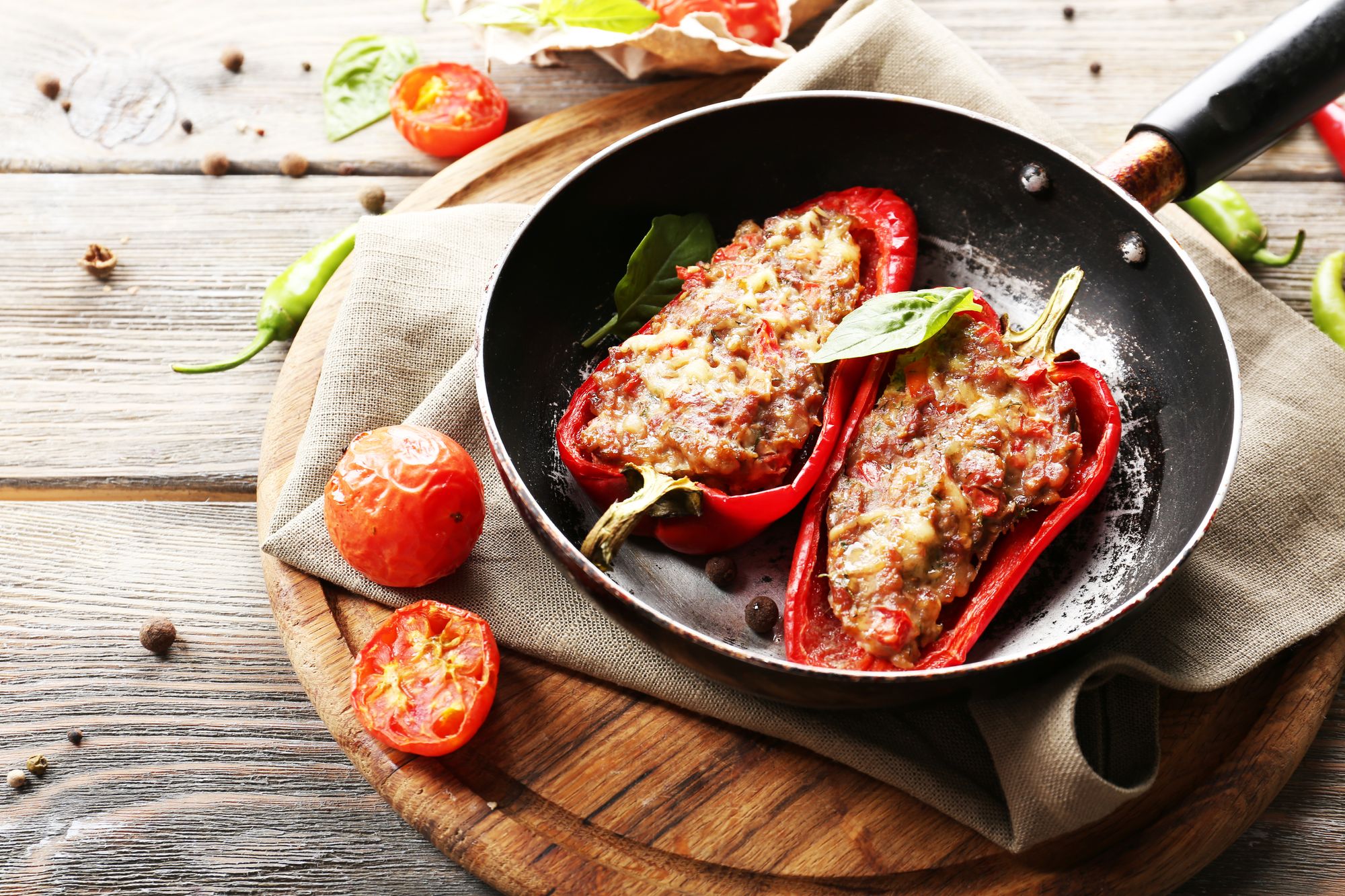 Mediterranean Capsicums with Anchovy and Tomato