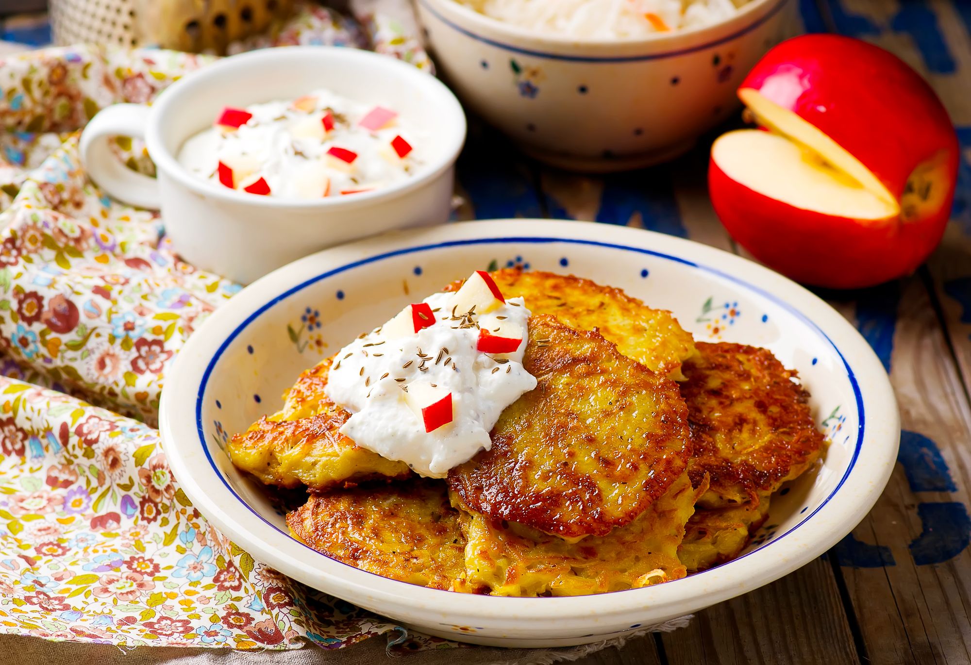 Apple and Potato Fritters