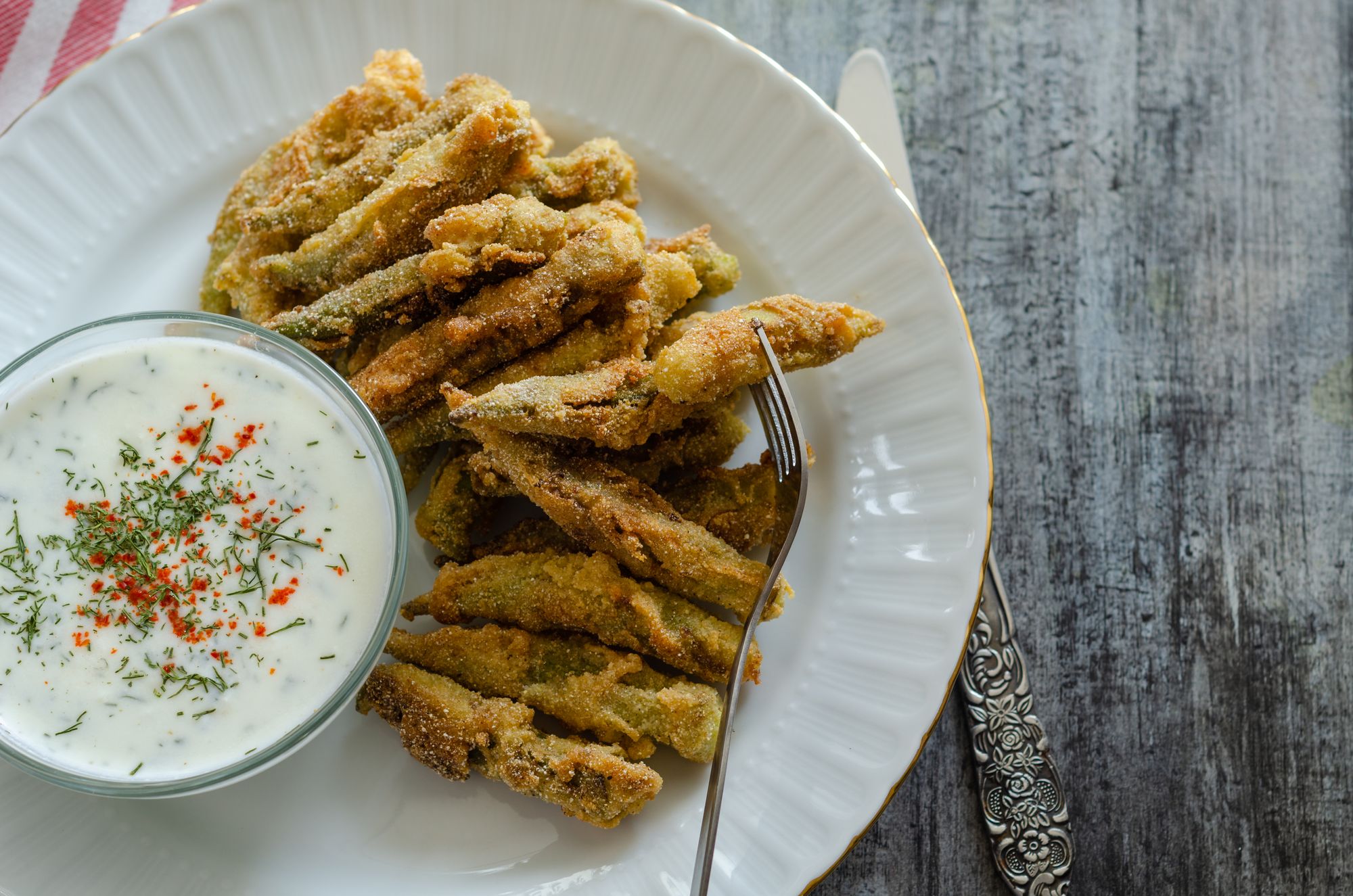 Spicy Okra Chaat