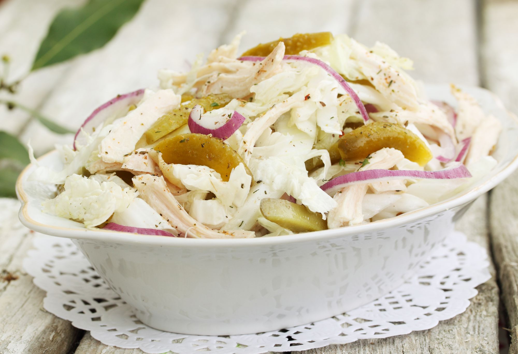 Chicken, Apple and Peanut Salad