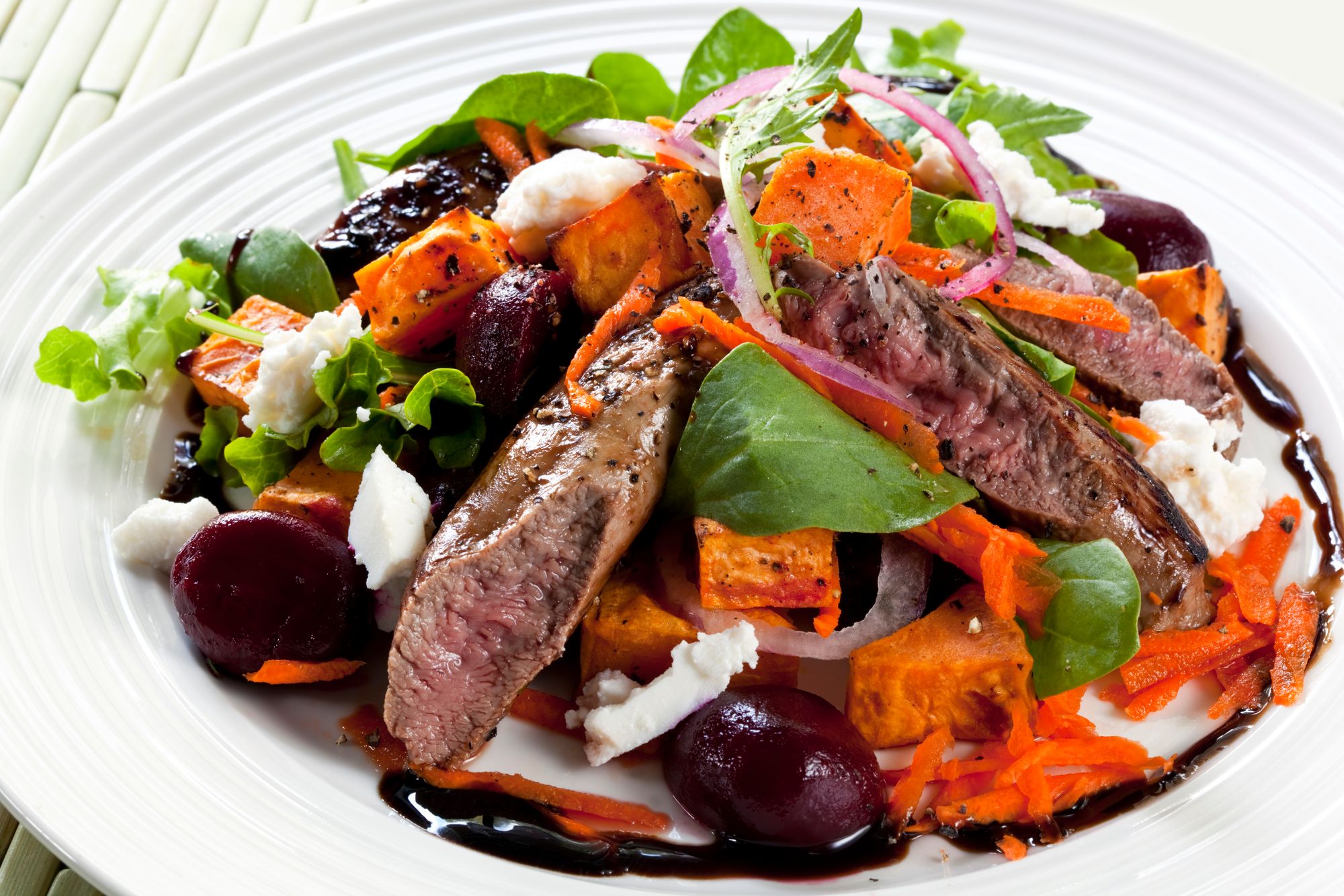 Leg of Lamb with Goat’s Cheese Salad