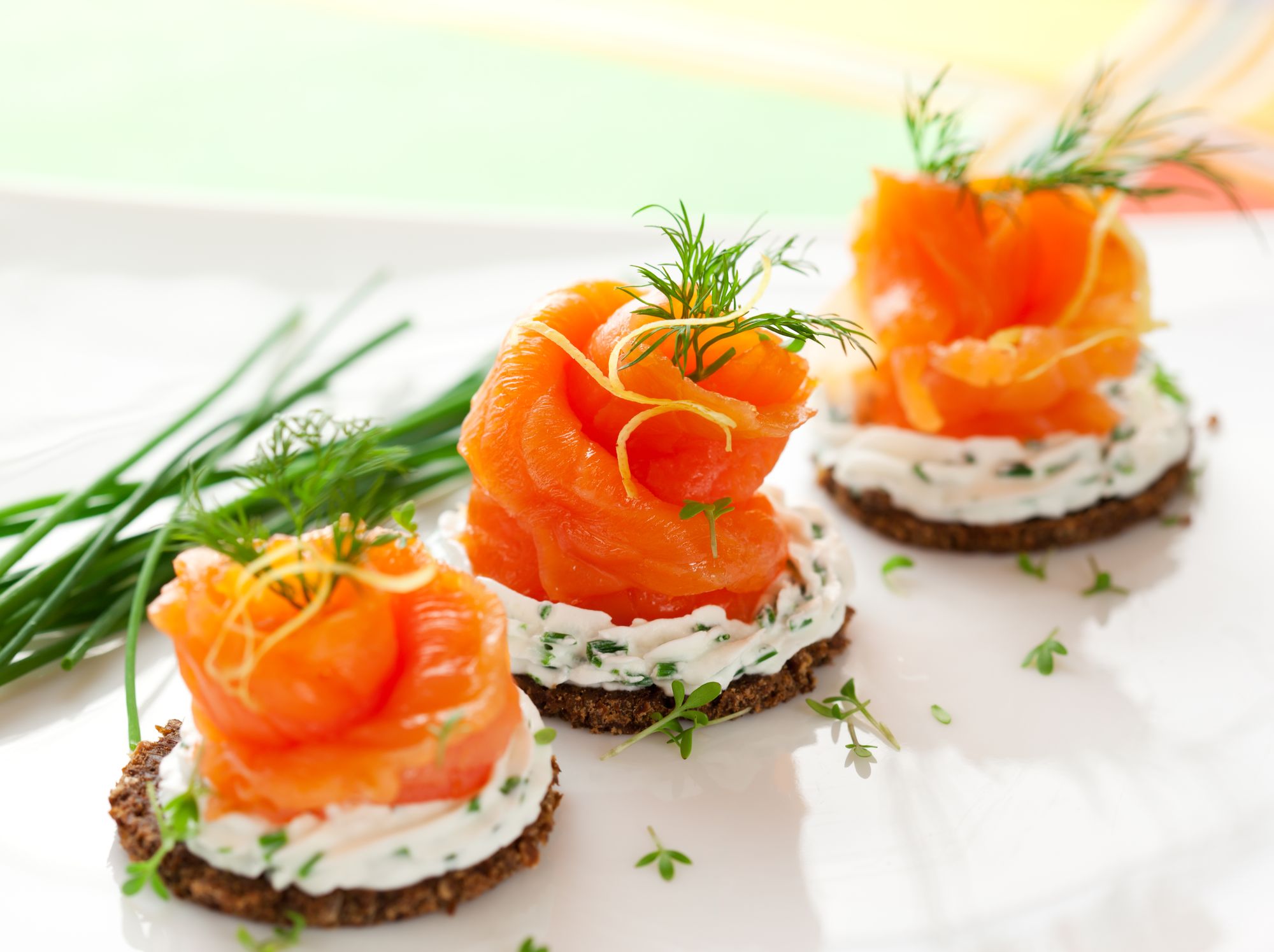 Smoked Salmon Roulade Canapes