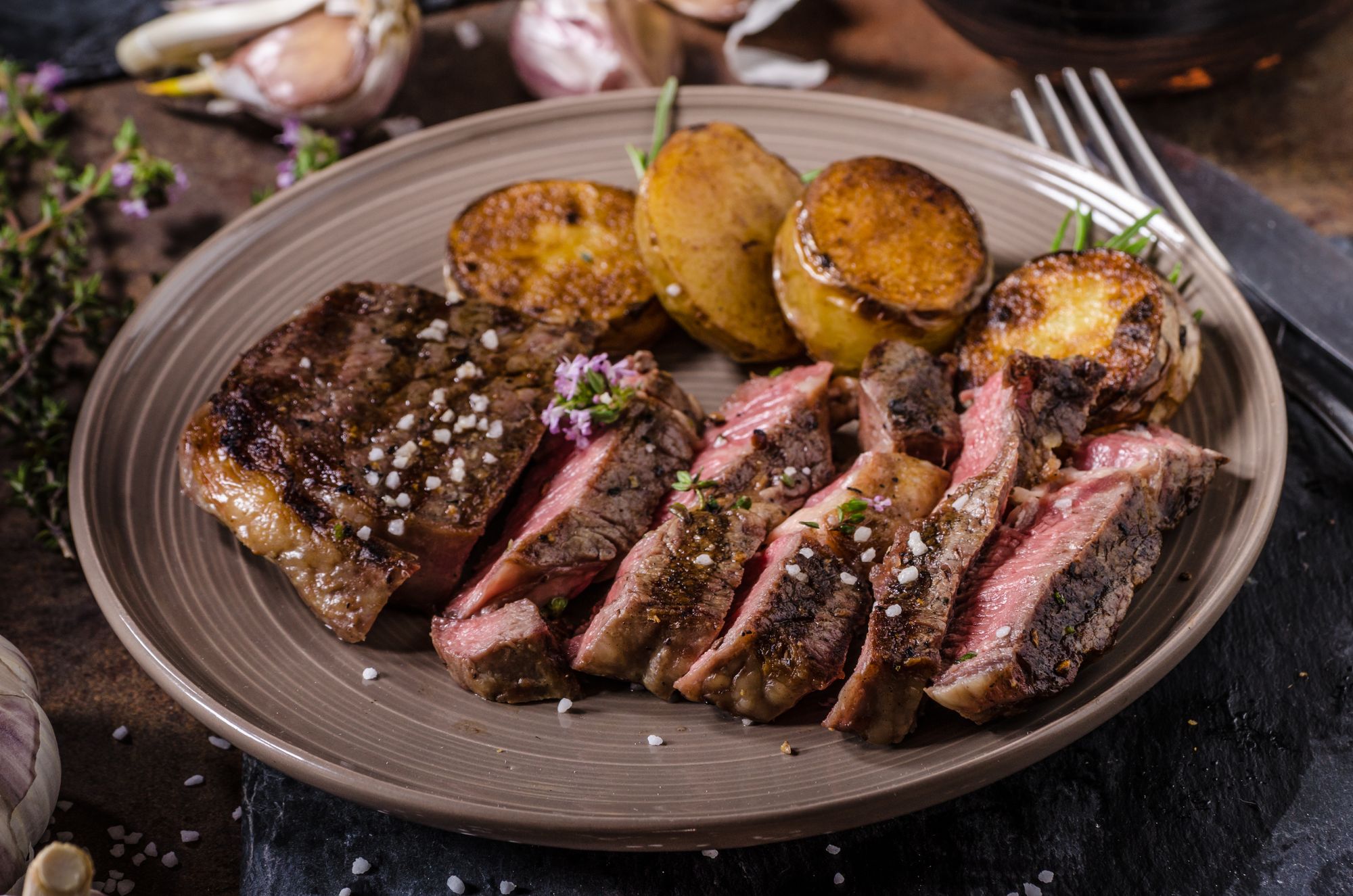 Rib-eye Steak with Anchovy Butter