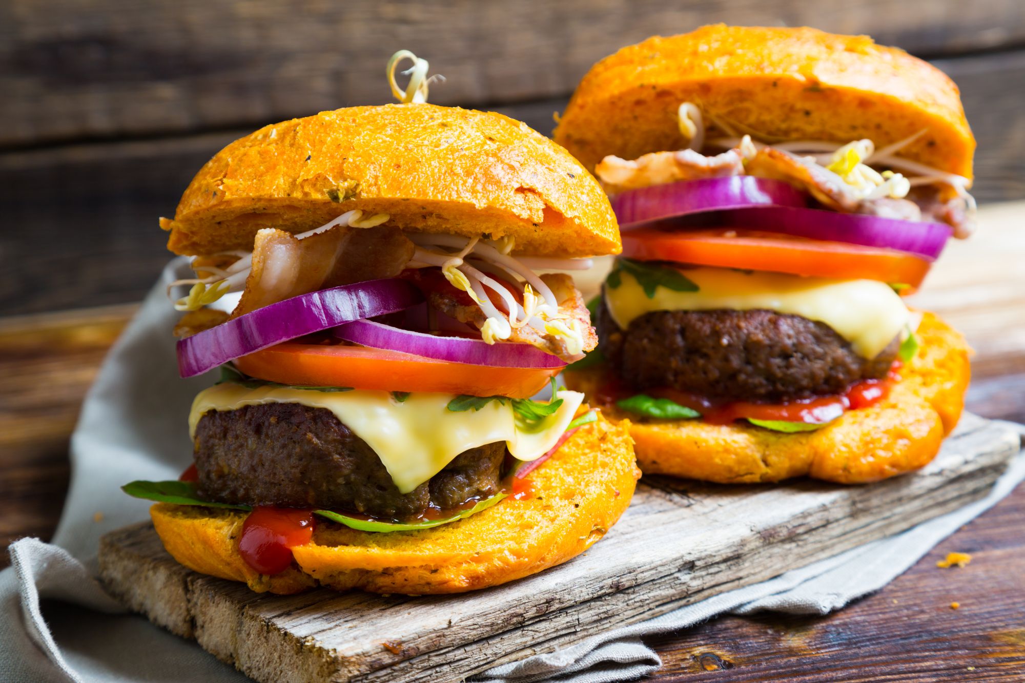 Beef and Kidney Bean Burgers