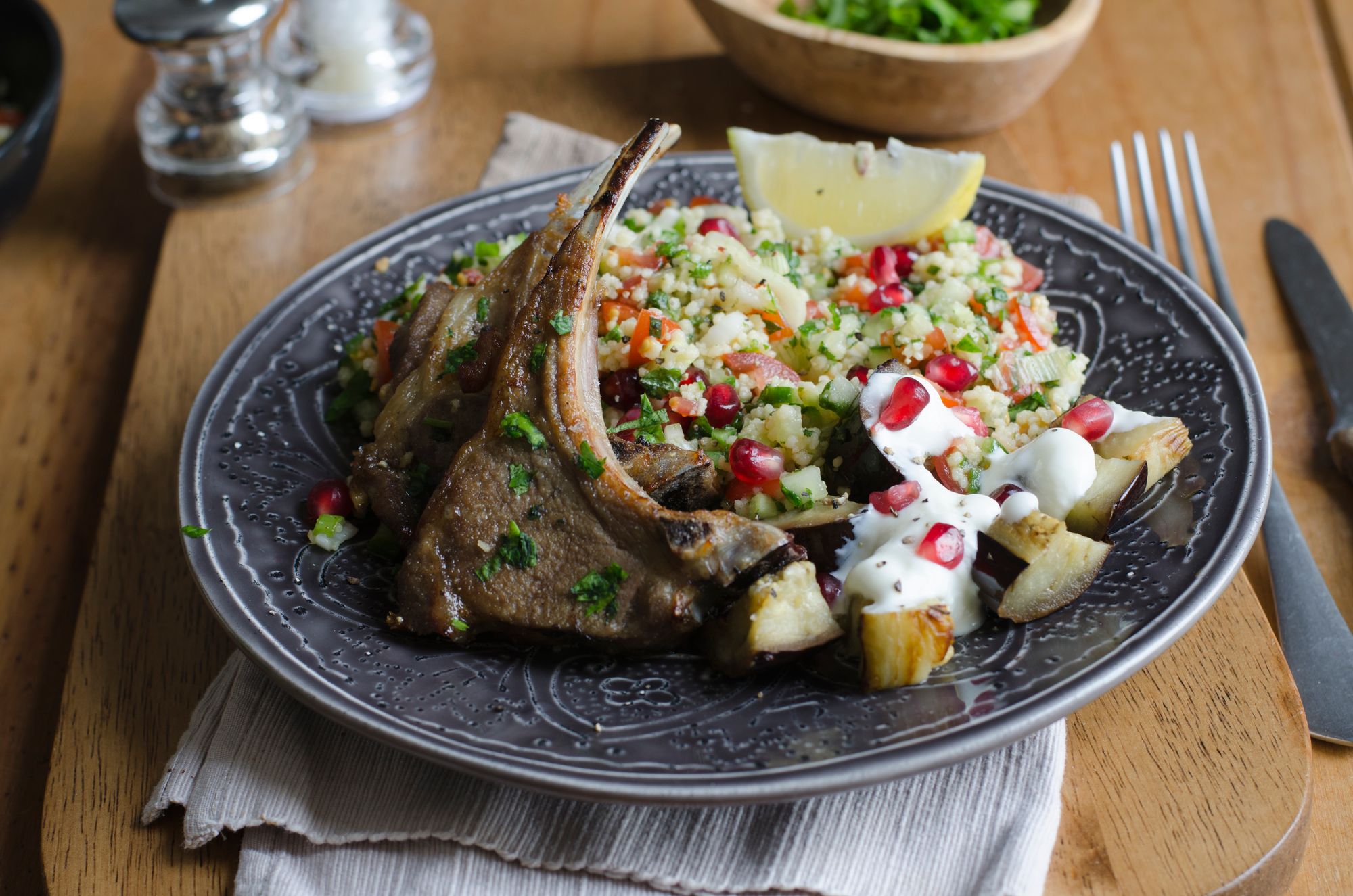 Yoghurt Lamb with Moroccan Couscous