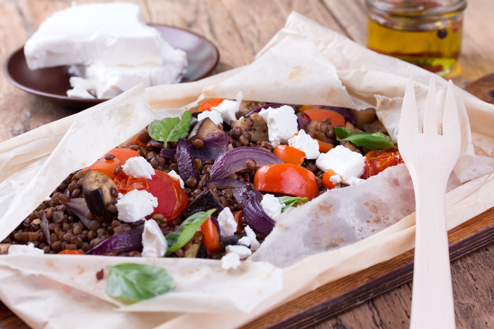 Lentil Salad with Goat’s Cheese and Beetroot