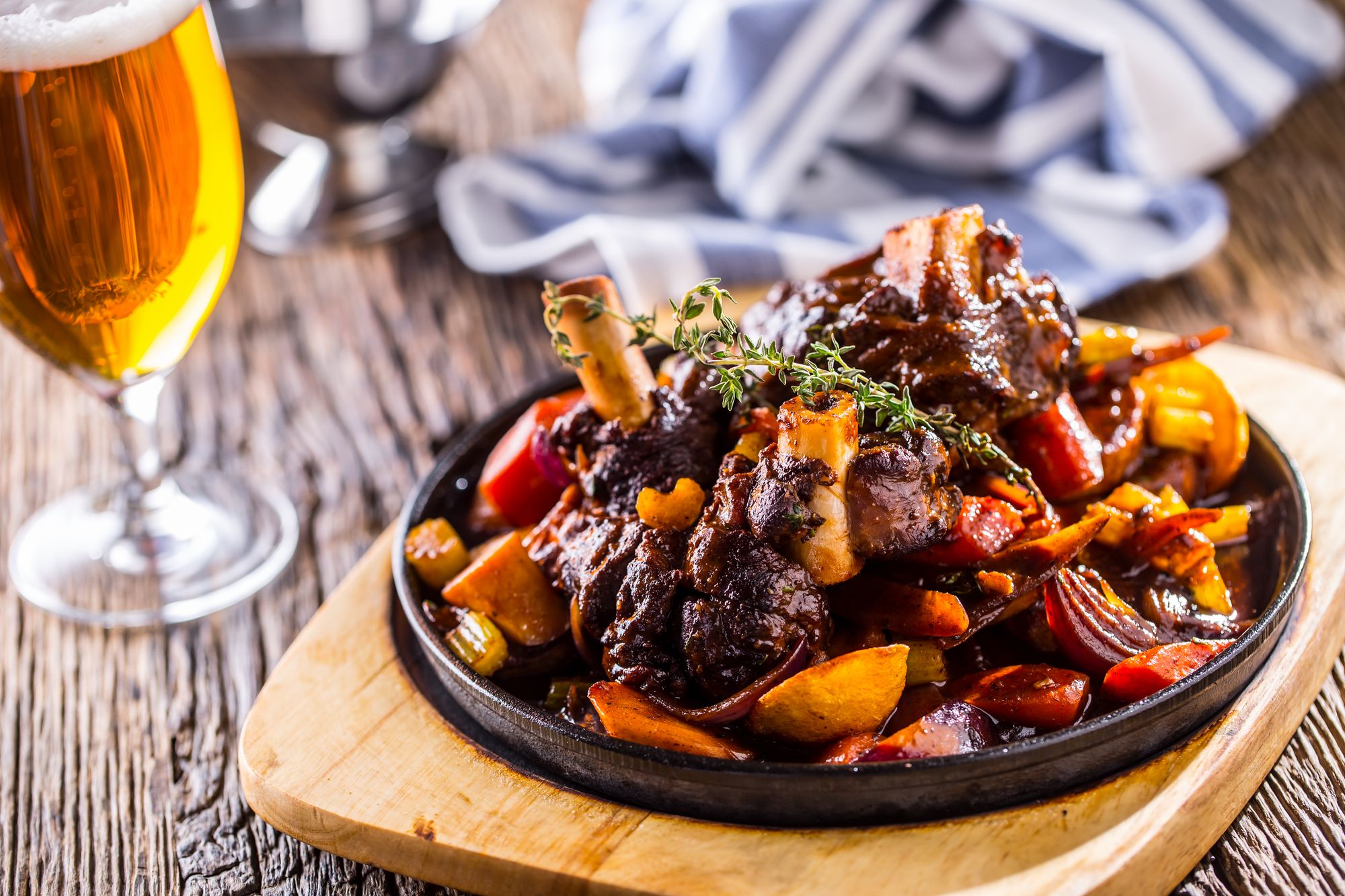 One-Pot Lamb Shanks in Red Wine