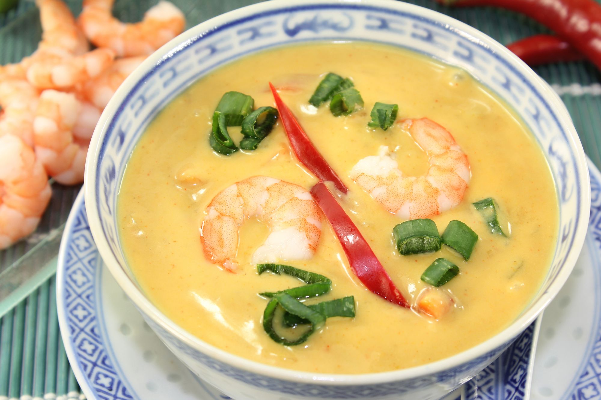Coconut Bisque with Seafood Salsa