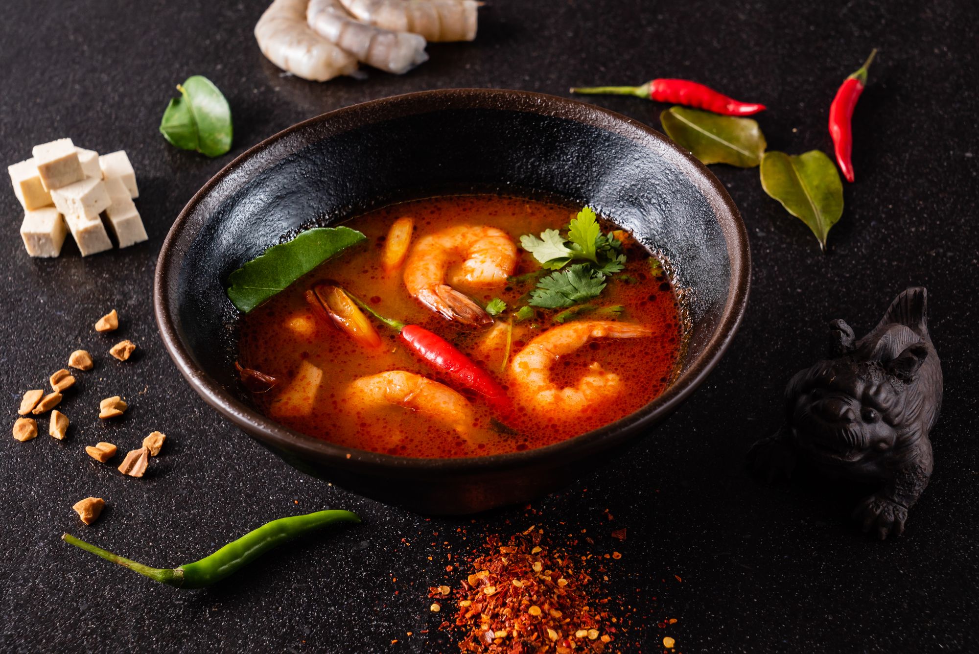 Simple Prawn, Lime and Chilli Broth