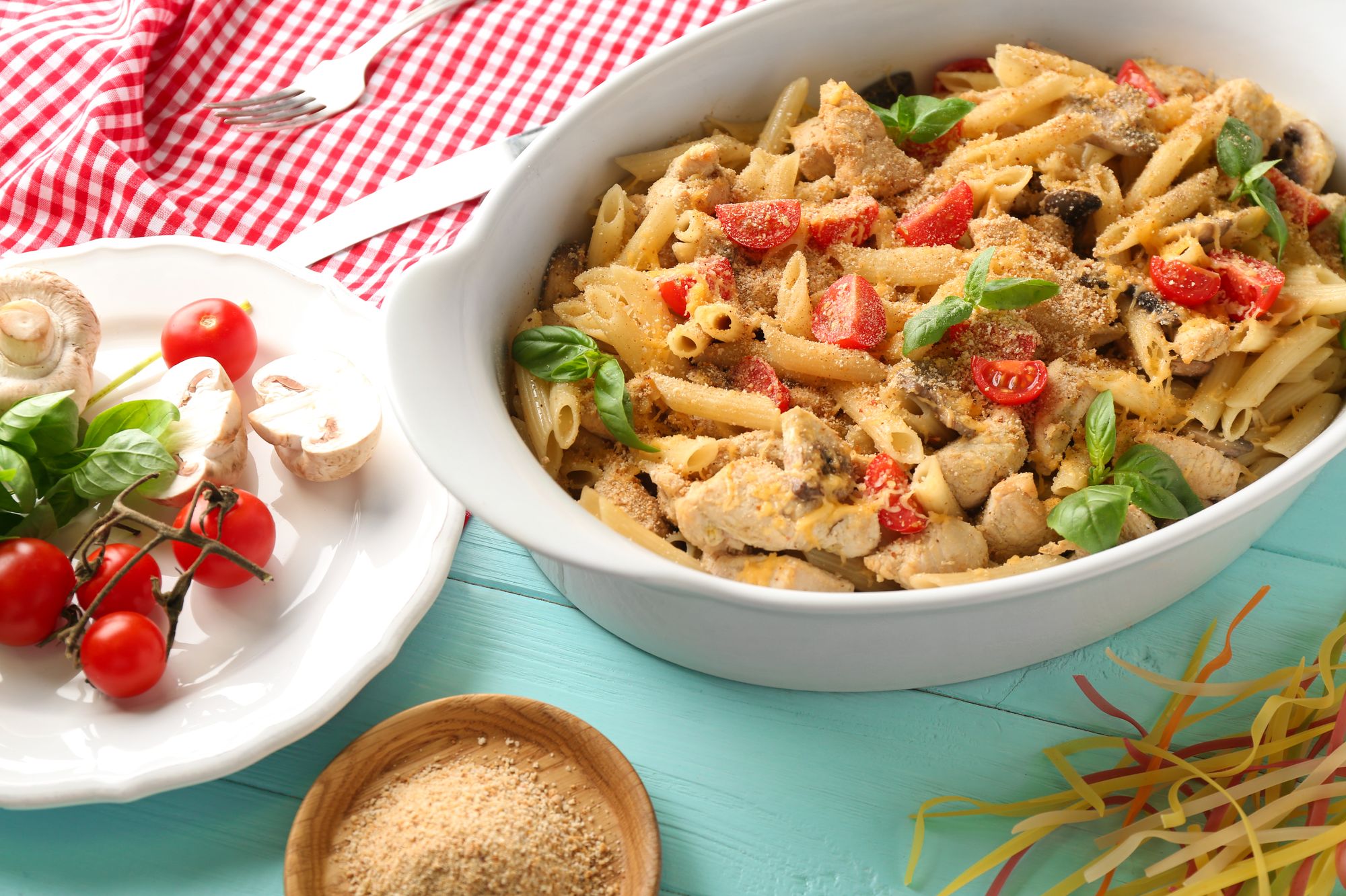 Chicken and Tapenade Pasta