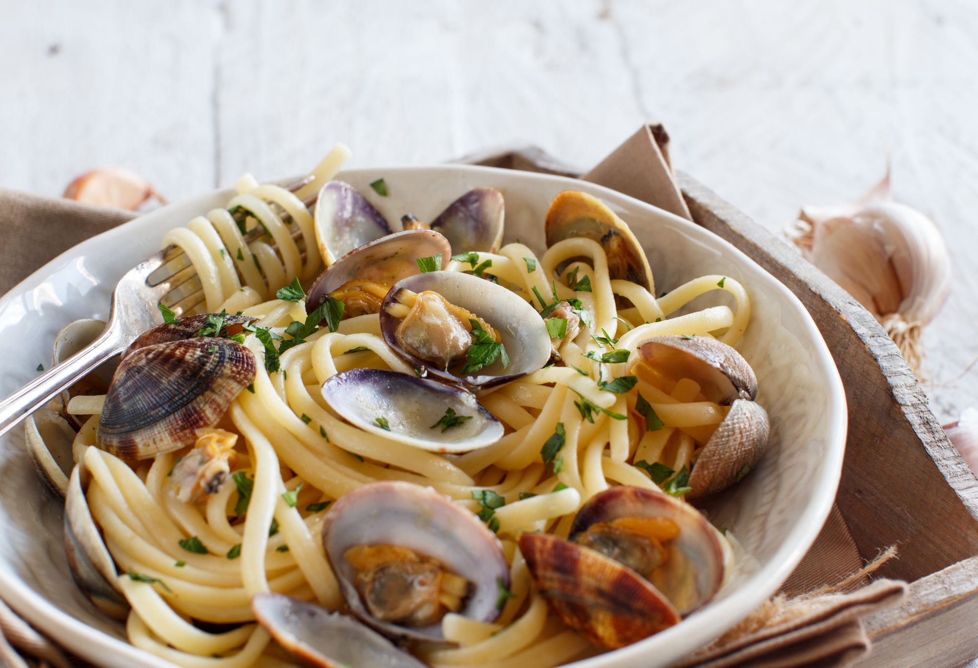 Linguine with Thai Green Mussels