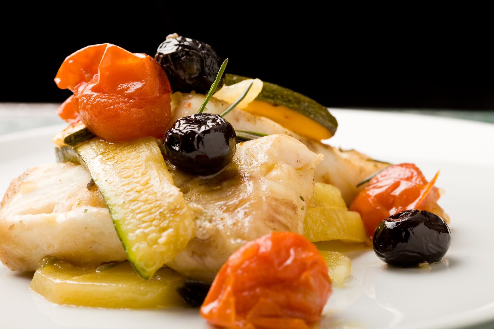 Cod with Olives and Lemon