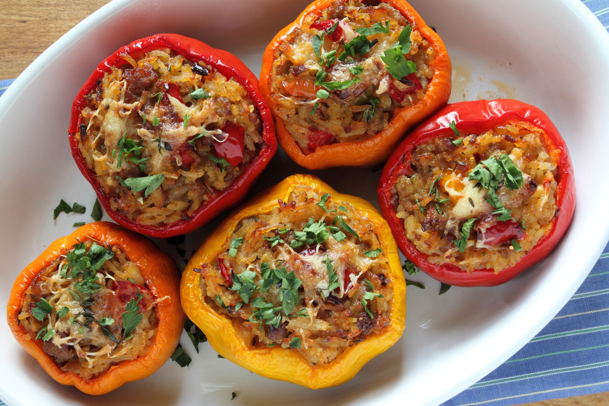 Stuffed Peppers with Halloumi