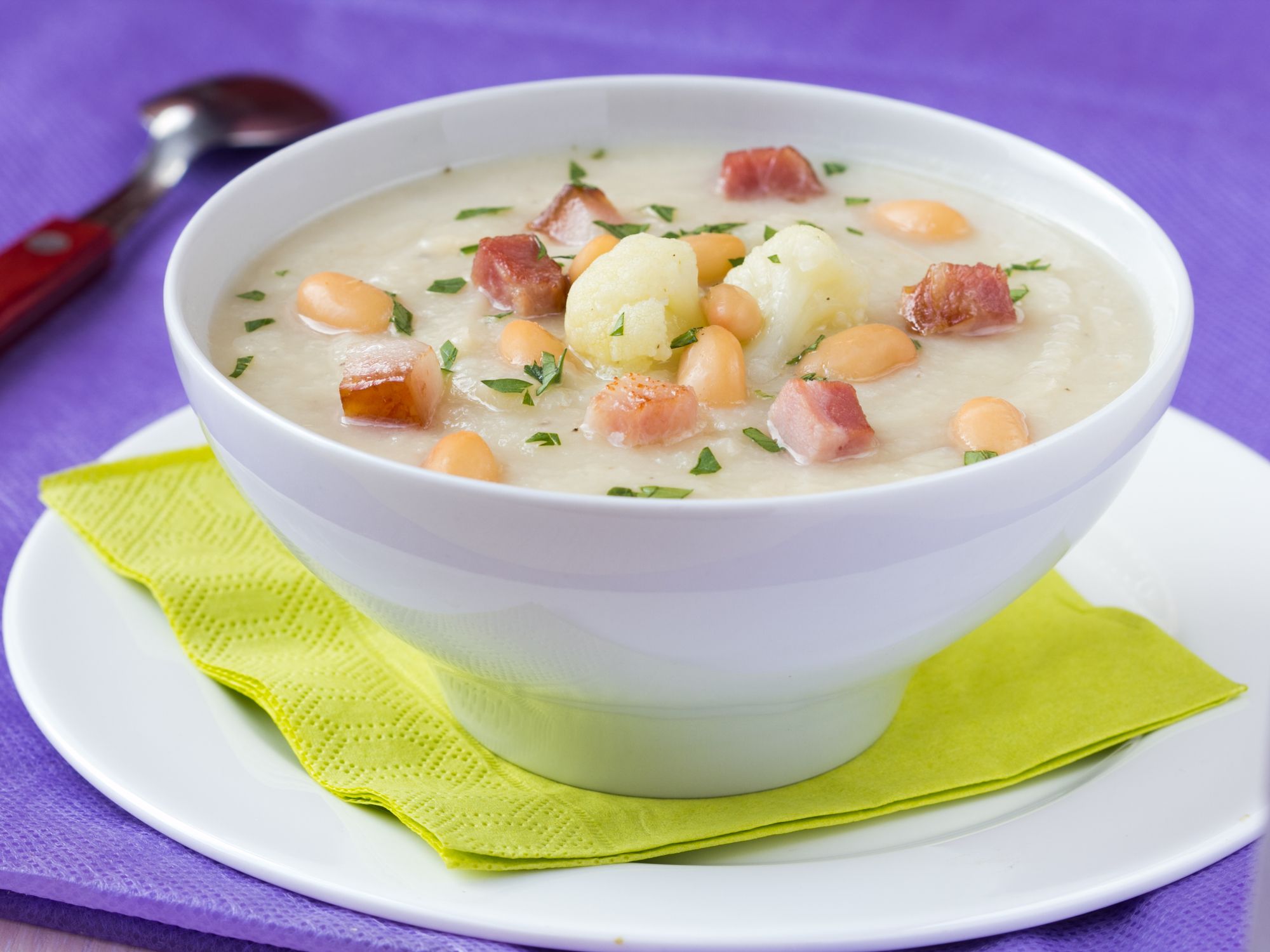 White Bean and Cauliflower Soup