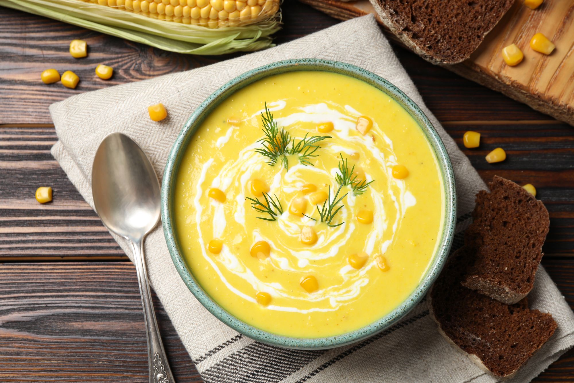 Corn and Lemongrass Chilled Soup